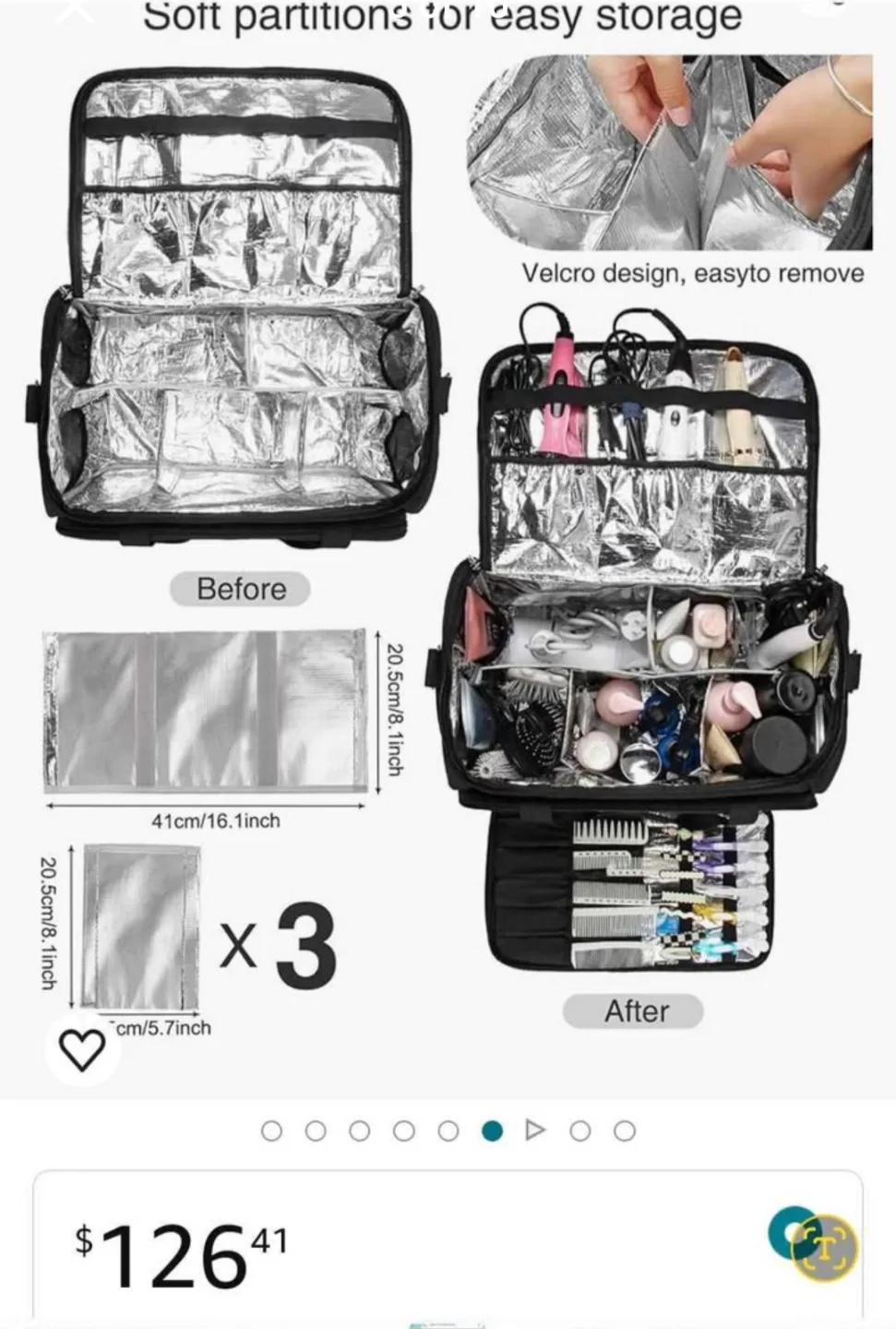 (New)Relavel Professional Hairdressing Shoulder Bag image indicator(2)