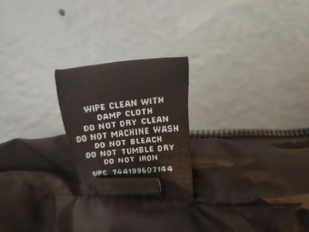 Women's Brown Faux Leather Jacket Size M image indicator(5)