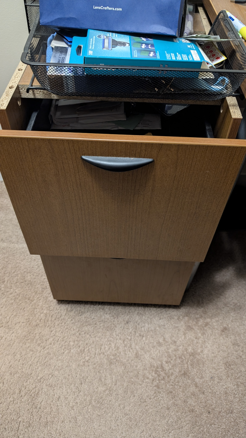 Two-Drawer Mobile File Cabinet