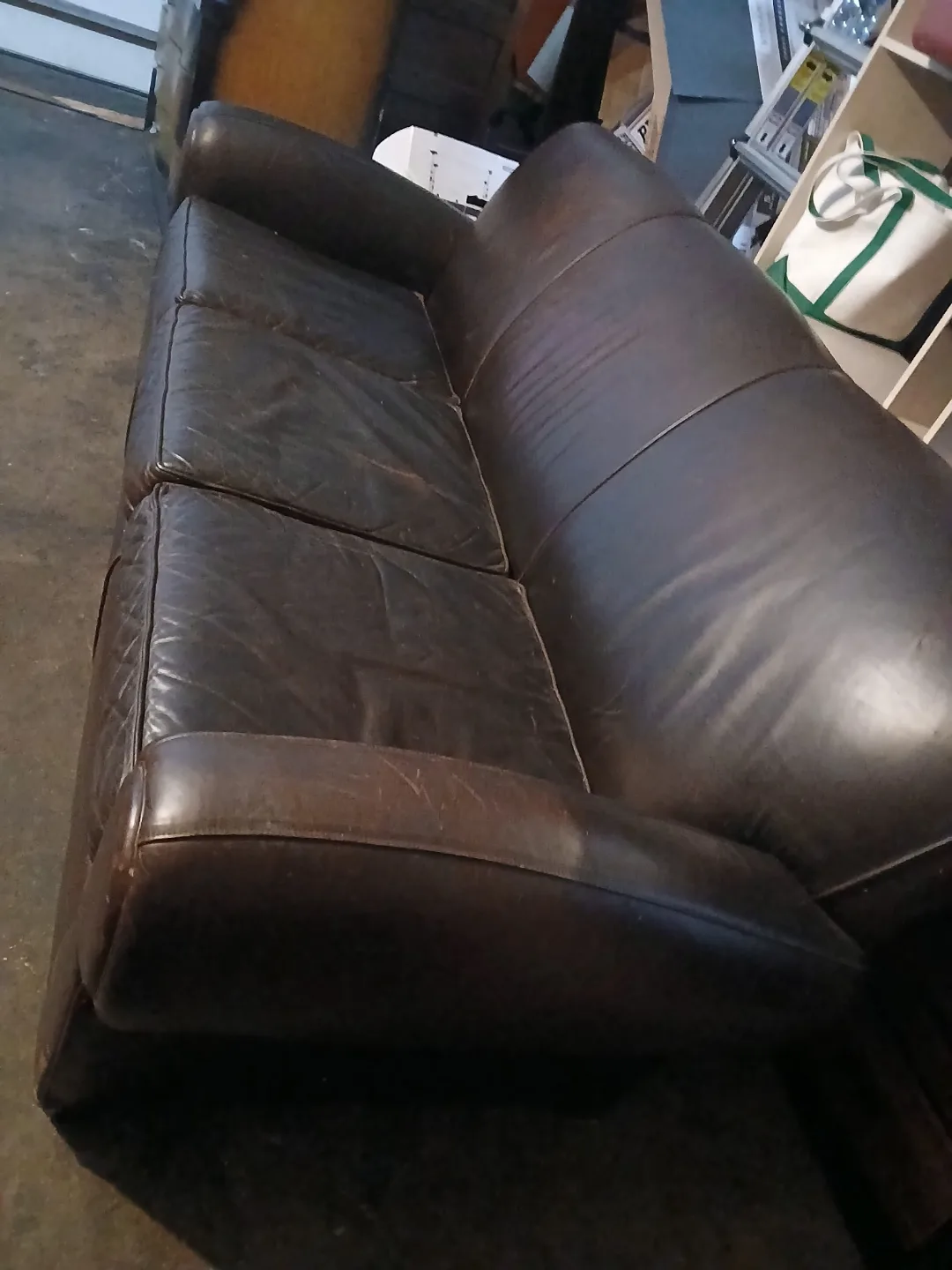Brown Leather Sofa thumbnail
