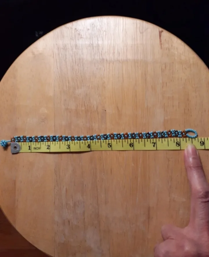 Boho Handmade Beaded Anklet image indicator(3)