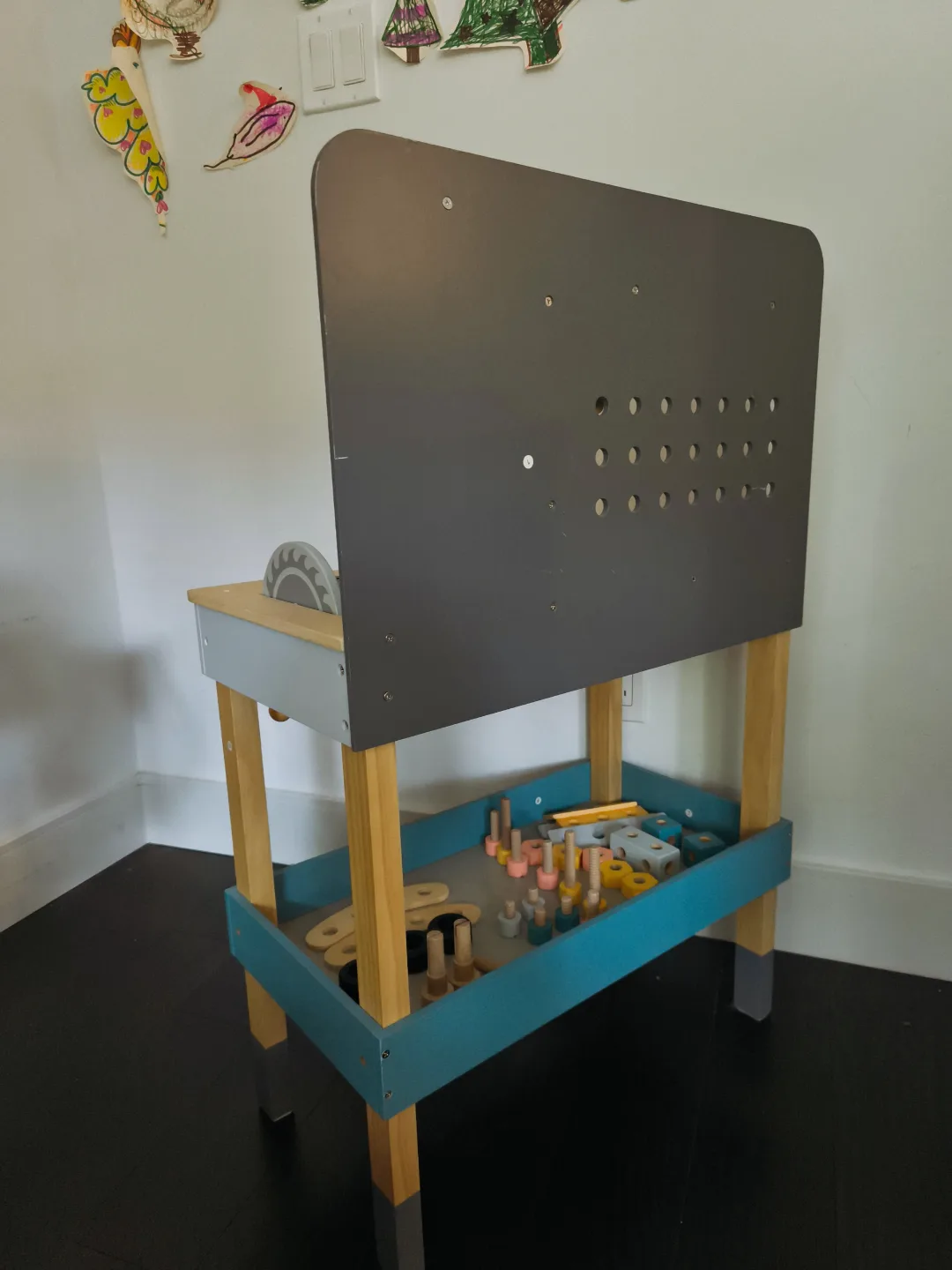 Wooden Kids' Toy Workbench with Accessories image indicator(5)