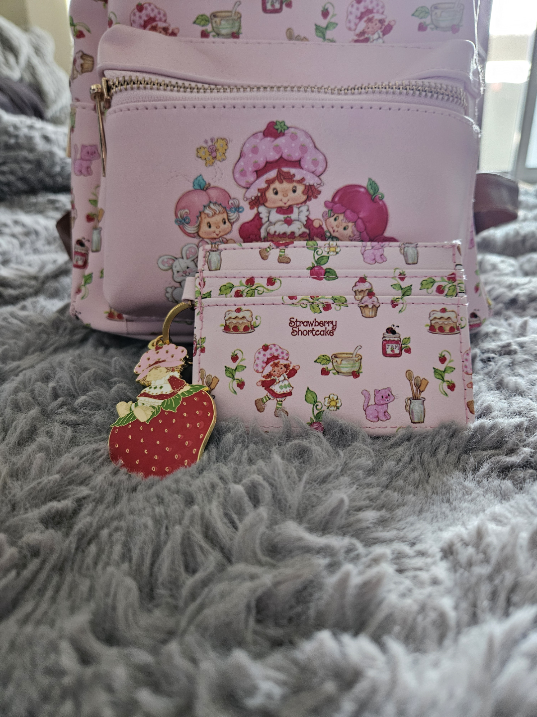 Strawberry Shortcake Mini Backpack and Card Holder Set - photo 4