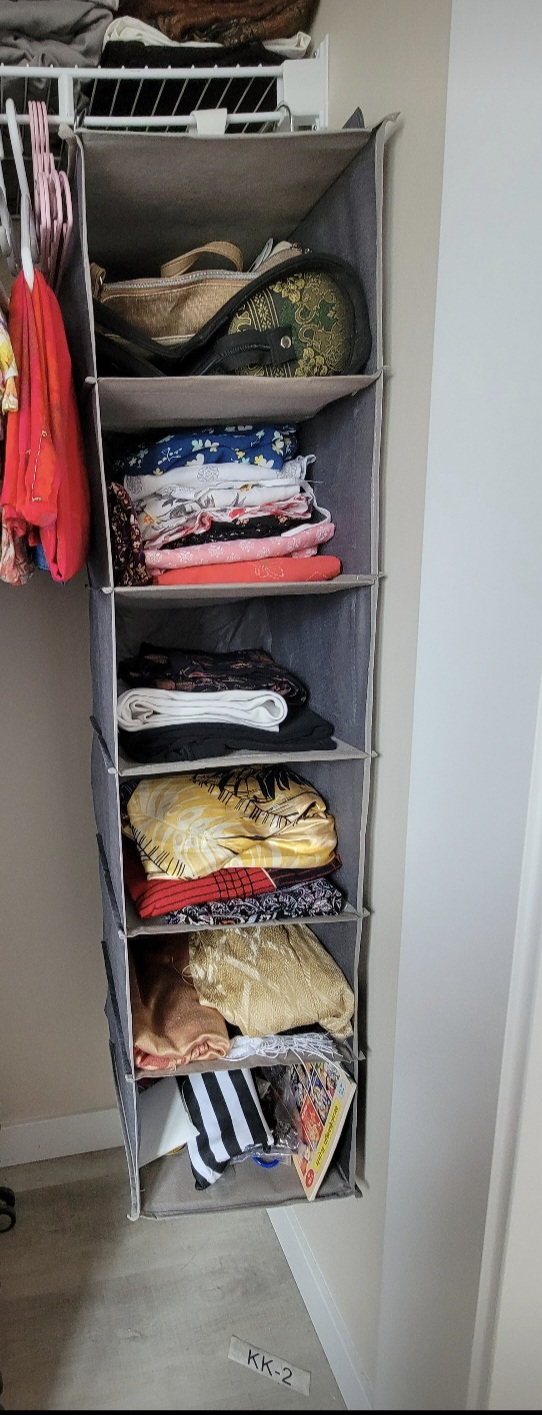 Grey Fabric Hanging Closet Organizer - photo 2