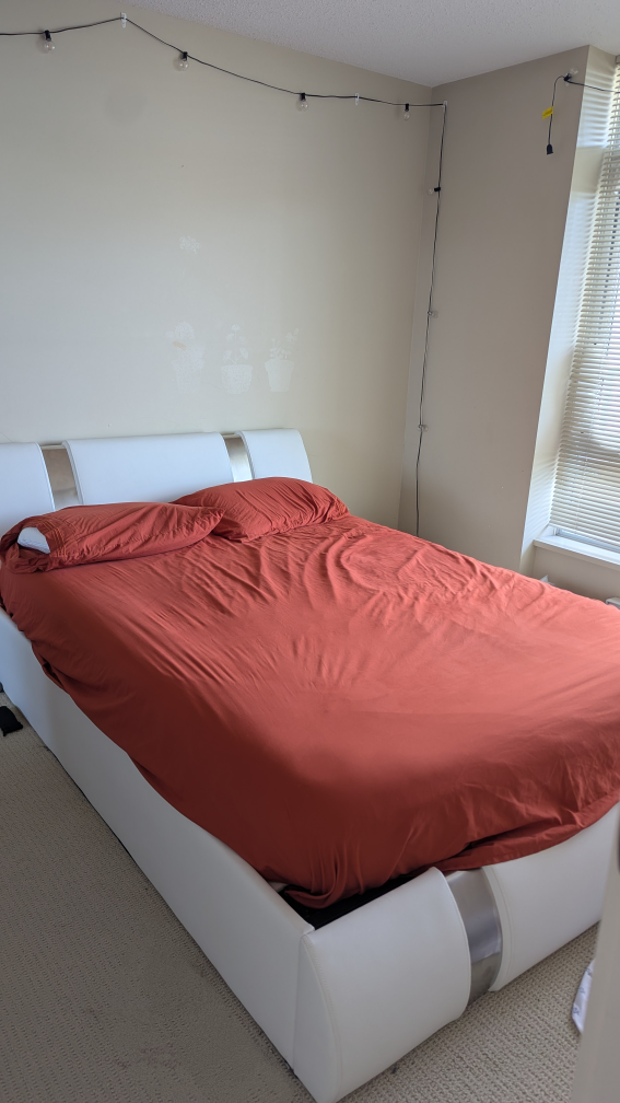 Queen Size Hydraulic Lift Bed Frame with Storage