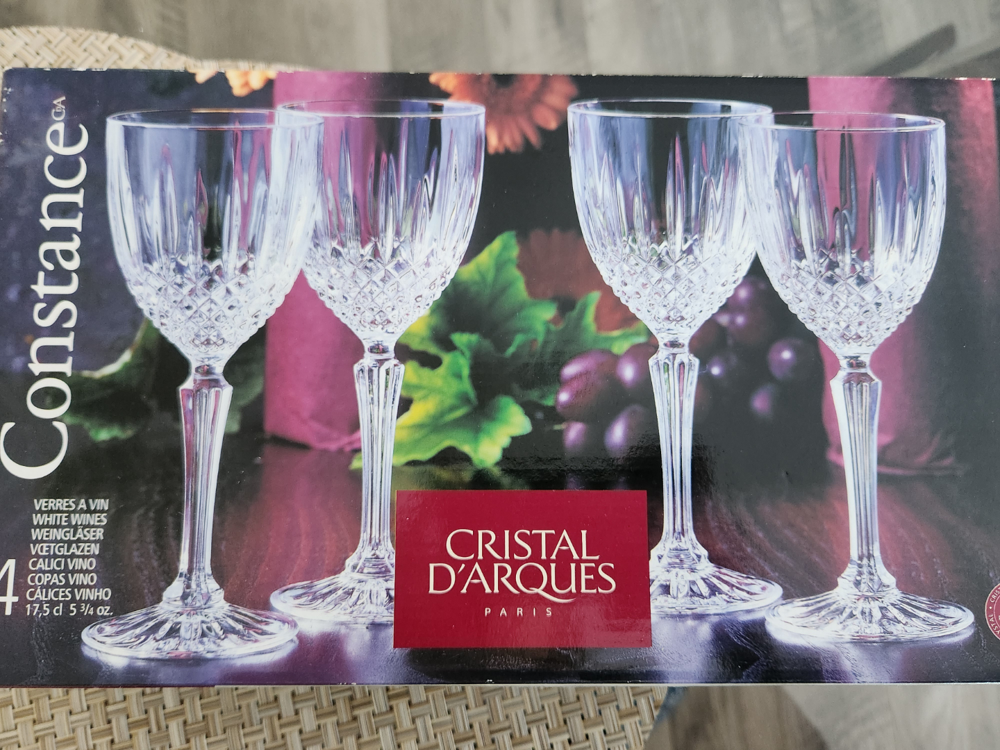 Cristal d'Arques Constance White Wine Glasses - Set of 4