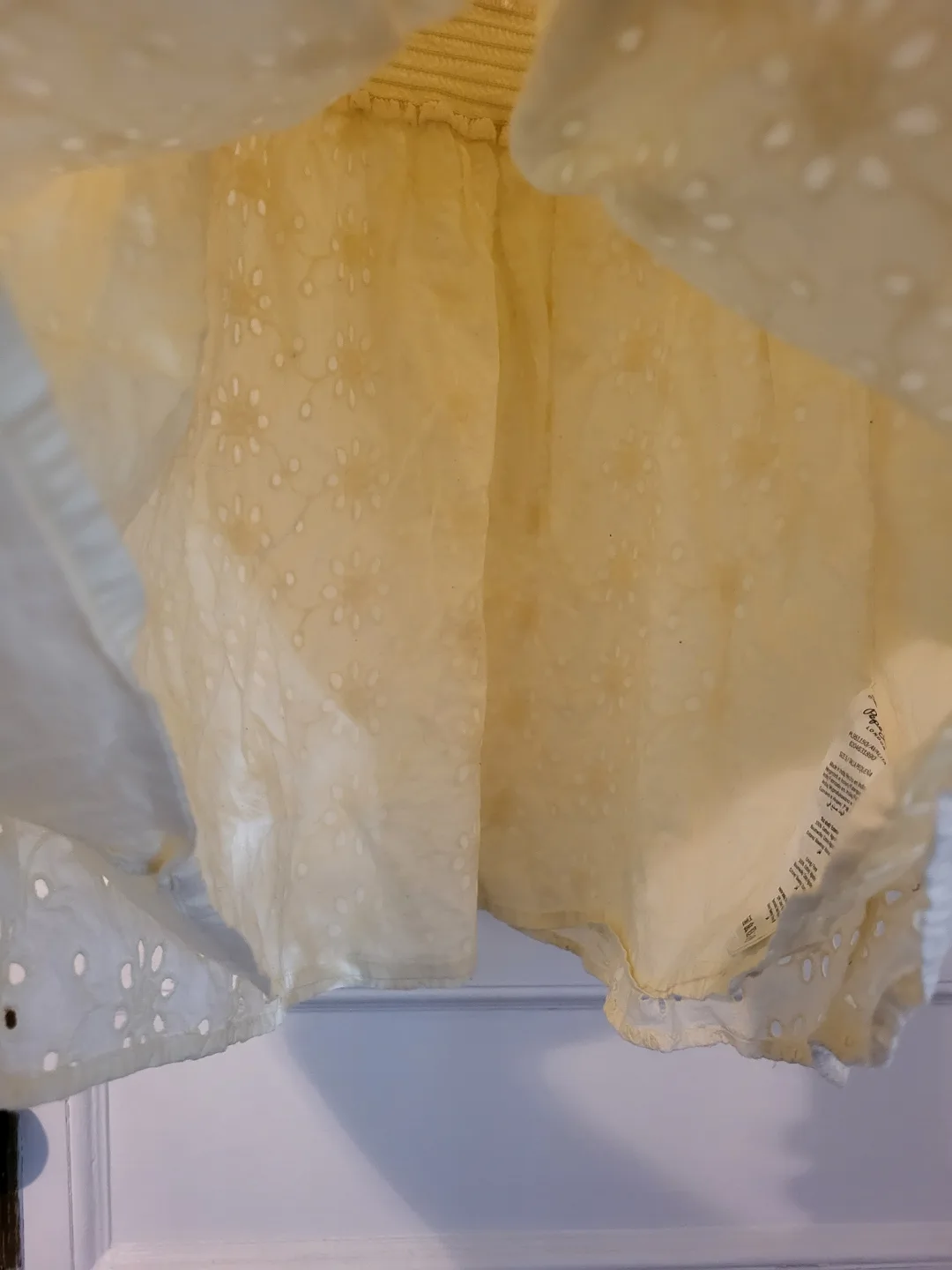 ❣️ 100% Cotton Summer Dress Pepe London Lemon Yellow Size S image indicator(8)