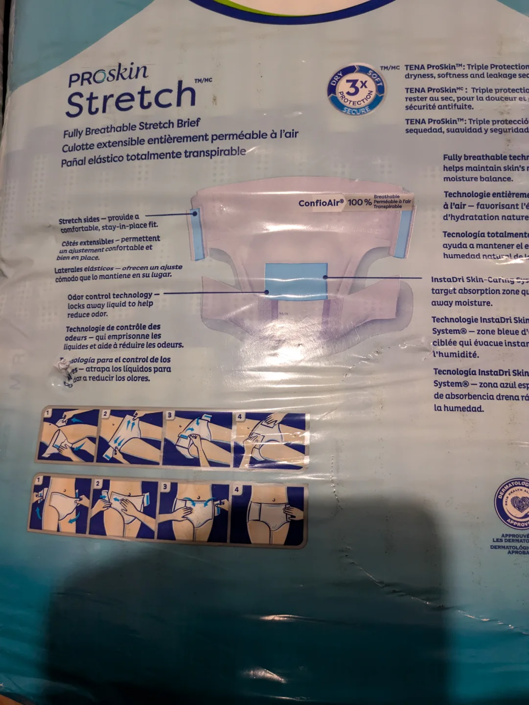 TENA ProSkin Stretch Briefs - Medium/Large - 36 Count image indicator(2)