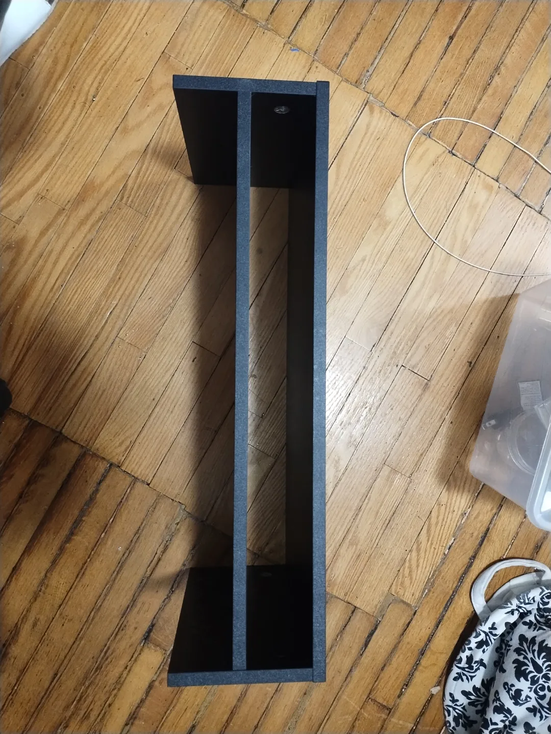 Black Two-Tiered Monitor Laptop computer desk Stand thumbnail