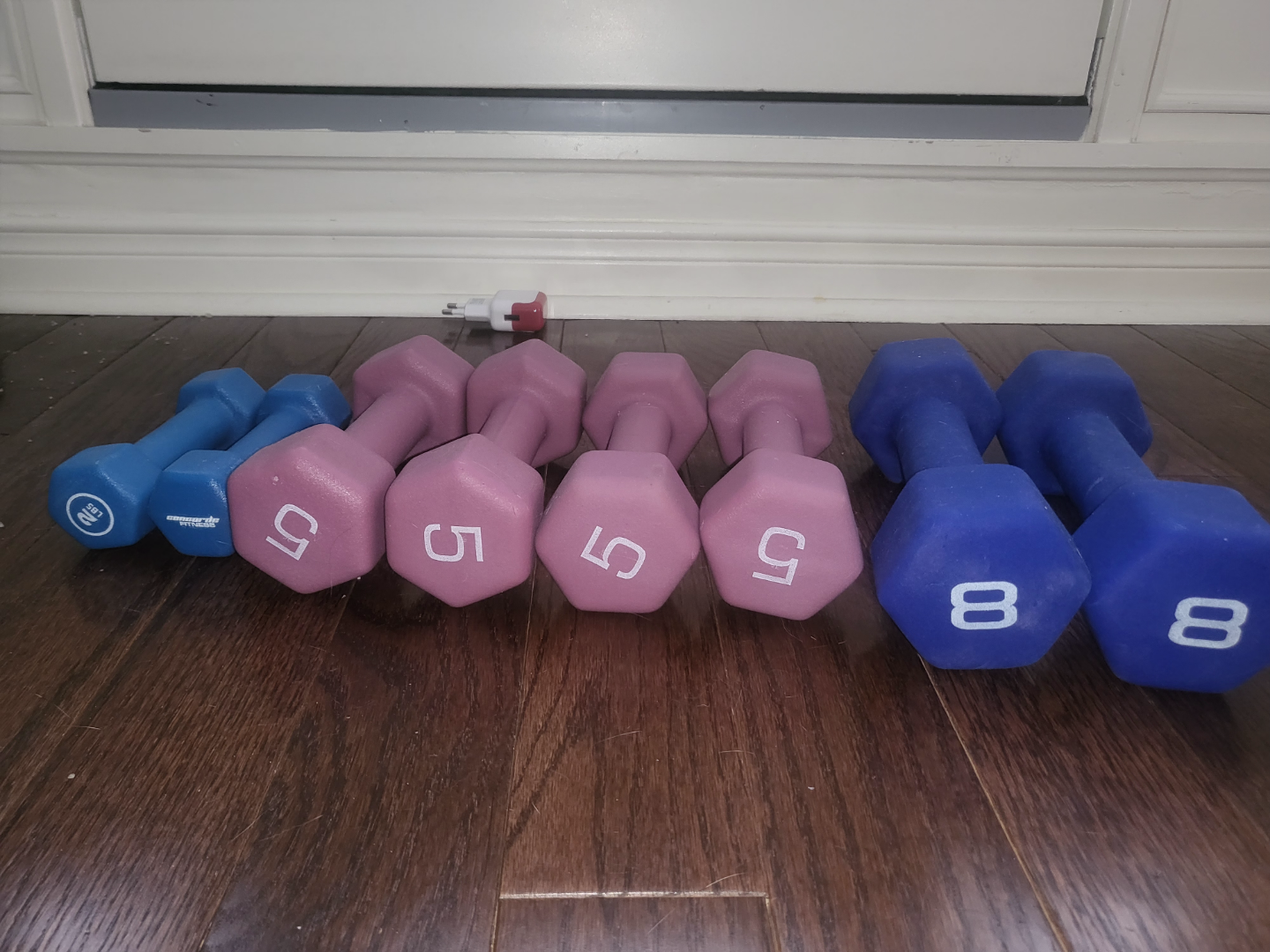 Set of 8 Neoprene Dumbbells