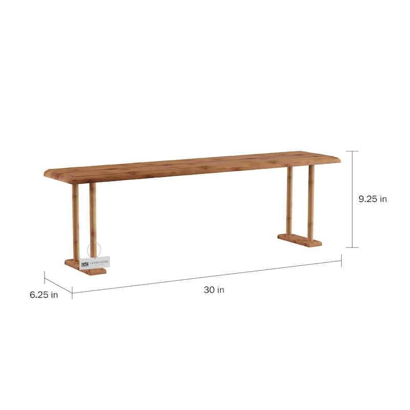 Lavish Home Bamboo Over-the-Sink Shelf Organizer - photo 3