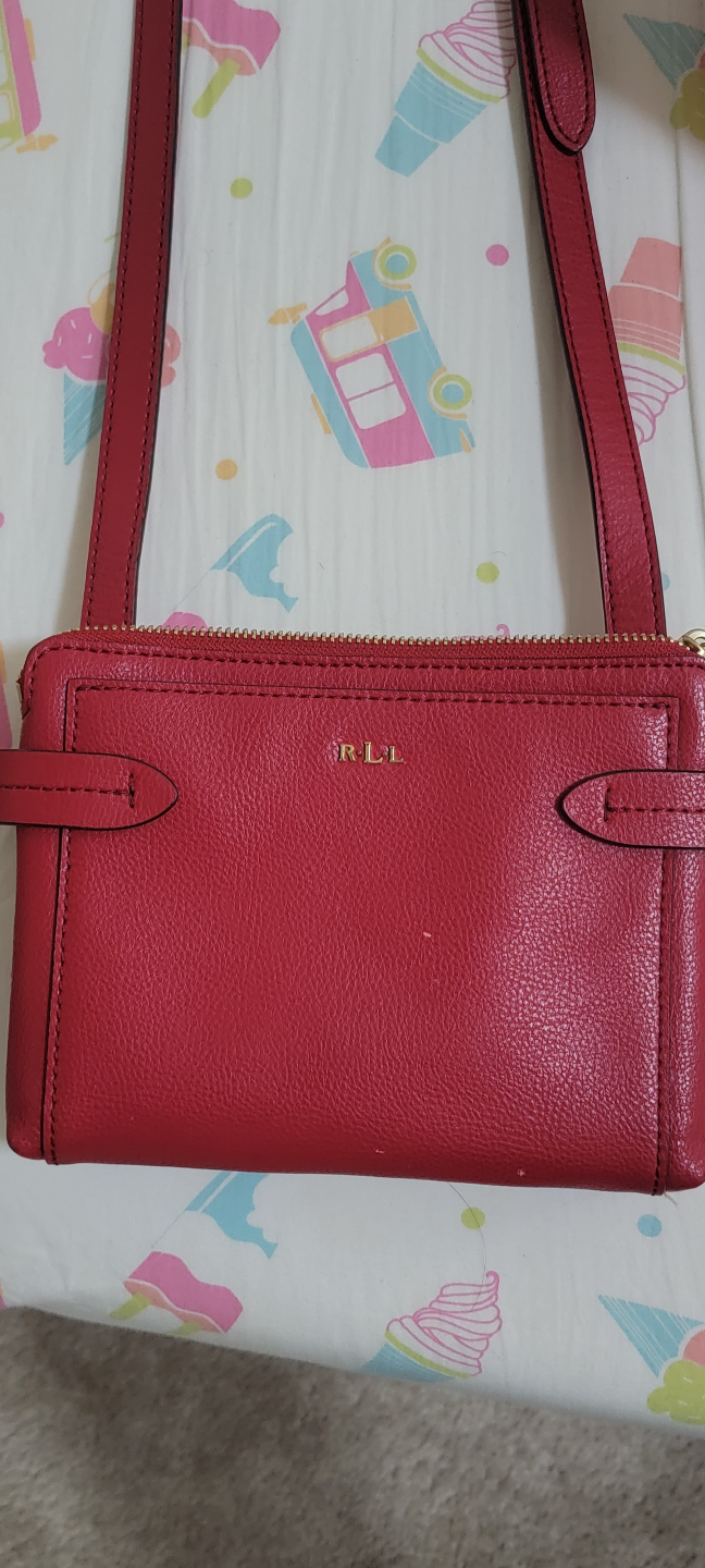 Red Ralph Lauren crossbody bag