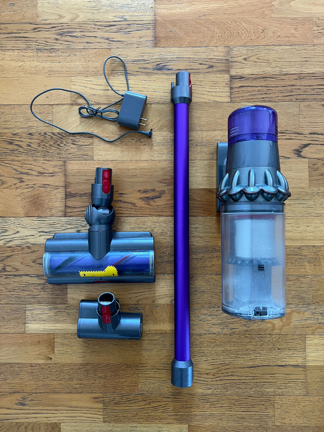 Dyson V Cordless Vacuum Cleaner and Attachments