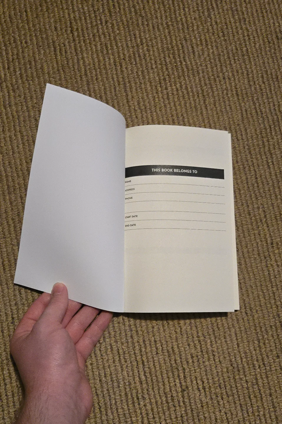 Two workout log books image indicator(2)