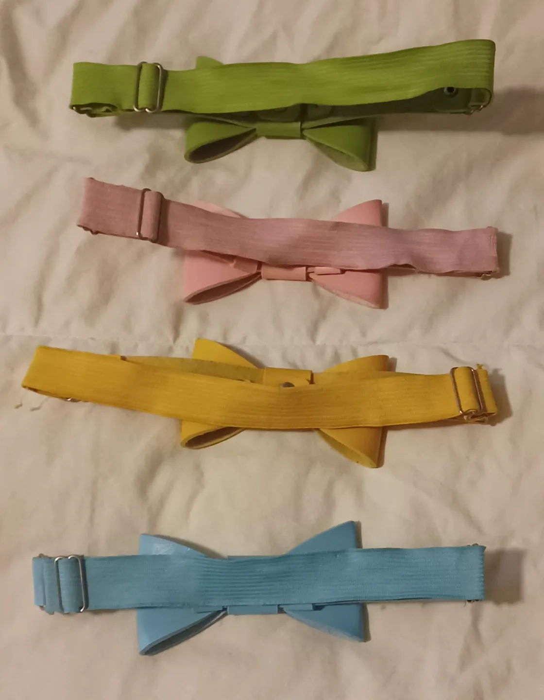 Five Faux Leather Bow Garters image indicator(2)