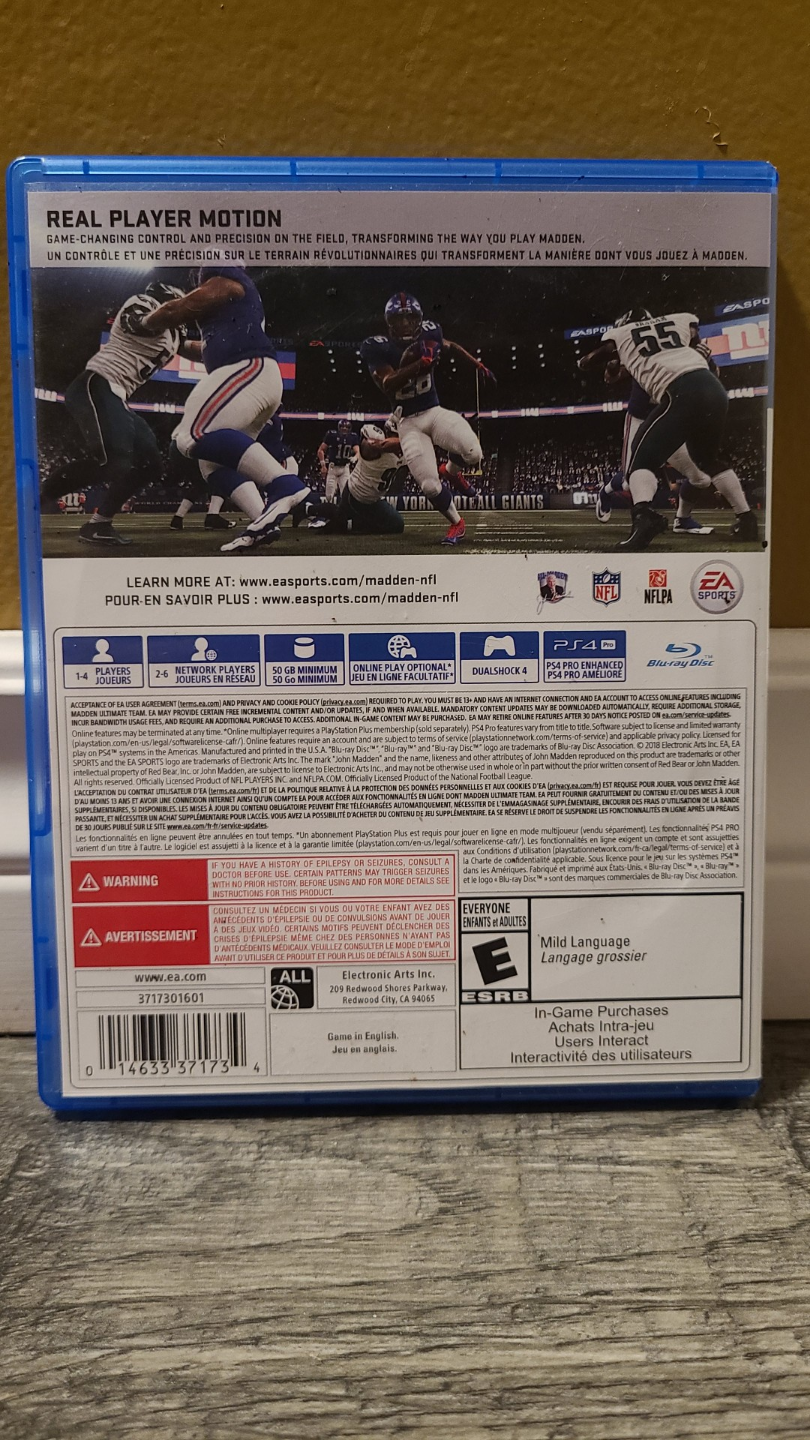 Madden NFL 19 & NHL 19 PlayStation 4 Games - photo 4