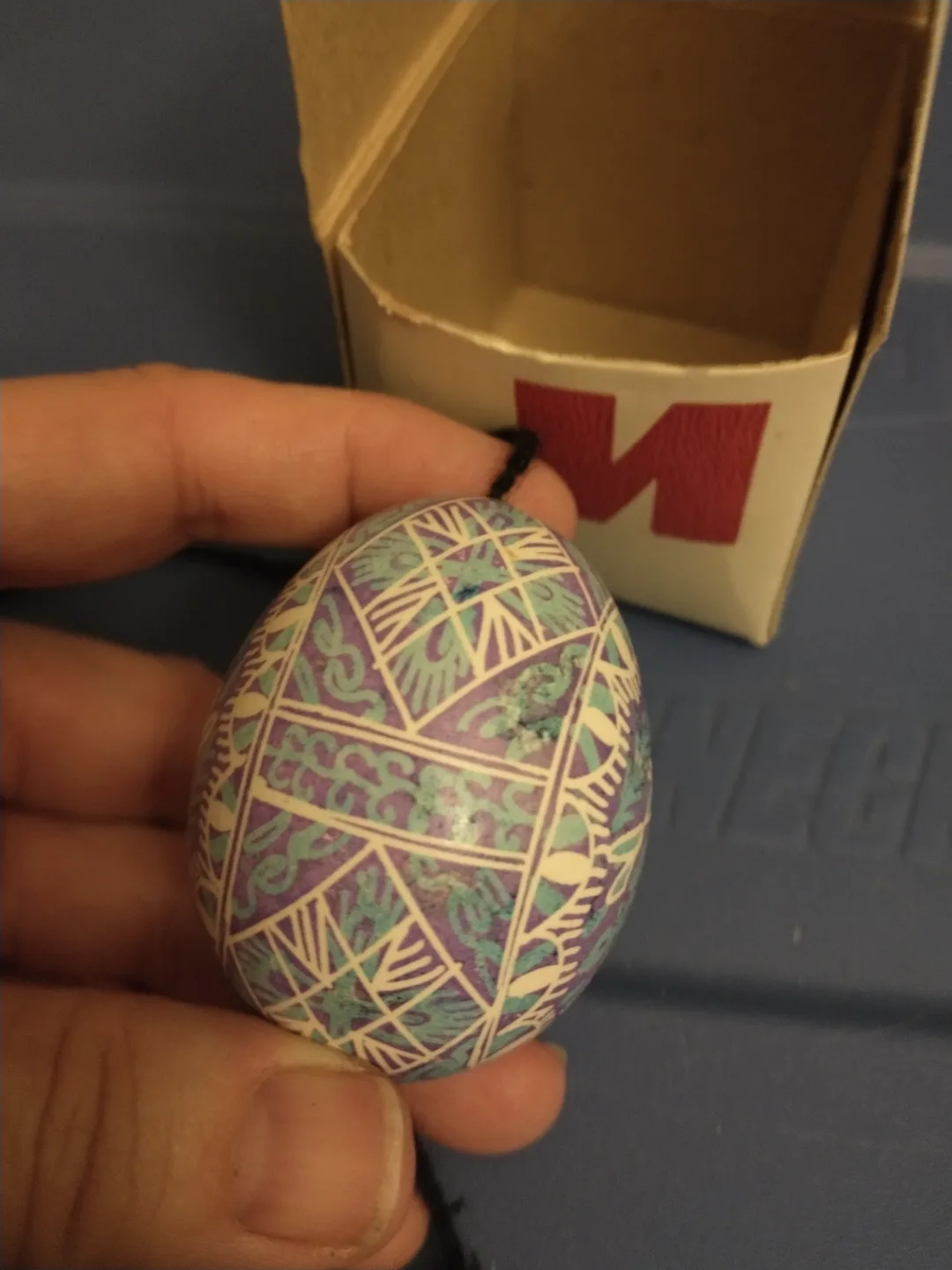 UKRAINIAN PYSANKY EASTER EGG FISH DESIGN thumbnail