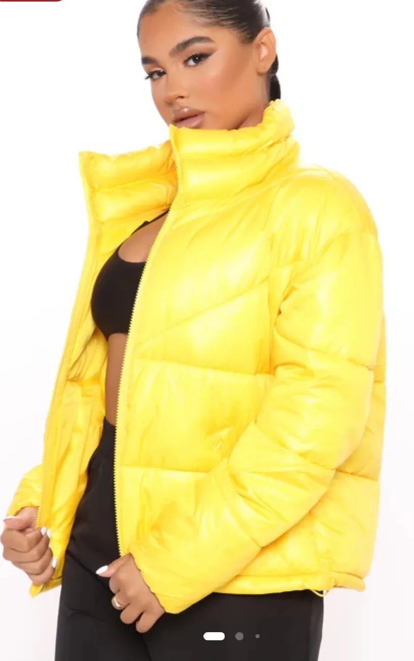 Yellow Puffer Jacket thumbnail