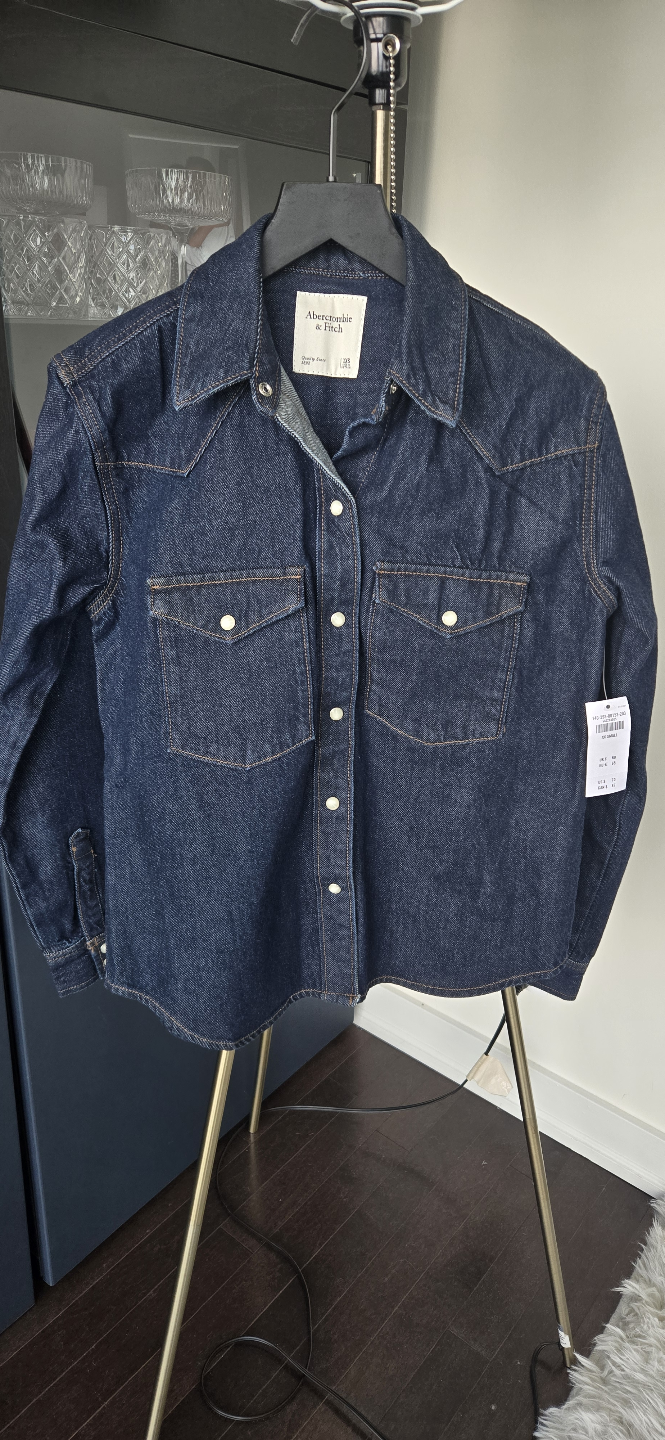 Abercrombie & Fitch Denim Shirt - XXS