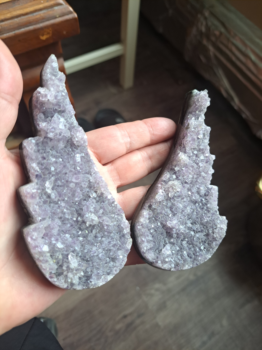 Amethyst Geode Wing Pair