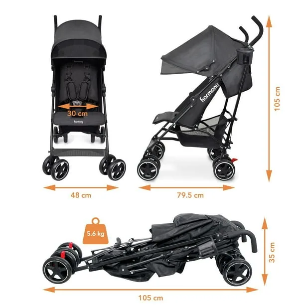 Harmony Aspire Deluxe Umbrella Fold Stroller image indicator(2)