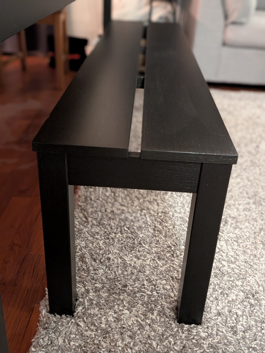 Black Dining Bench