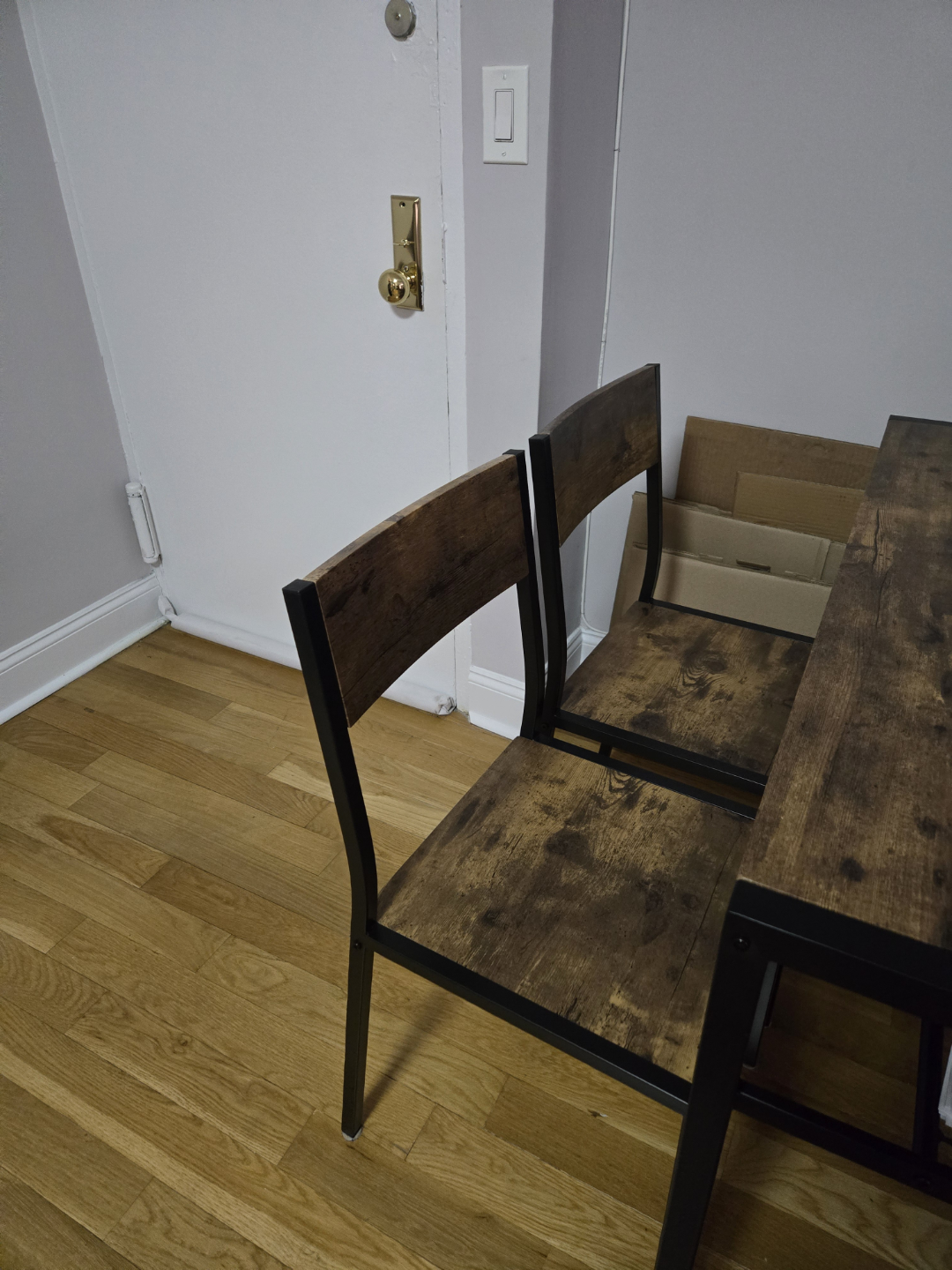 Rustic Brown 3-Piece Dining Set with Bench - photo 3