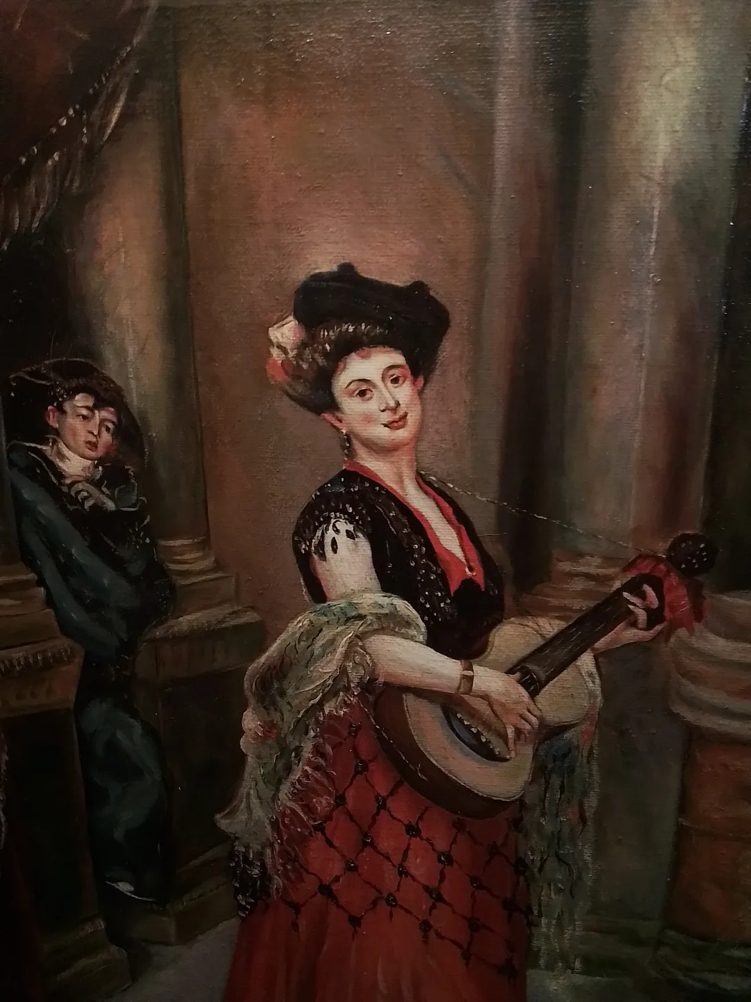 Goode Antique Painting Oil on Canvas image indicator(2)