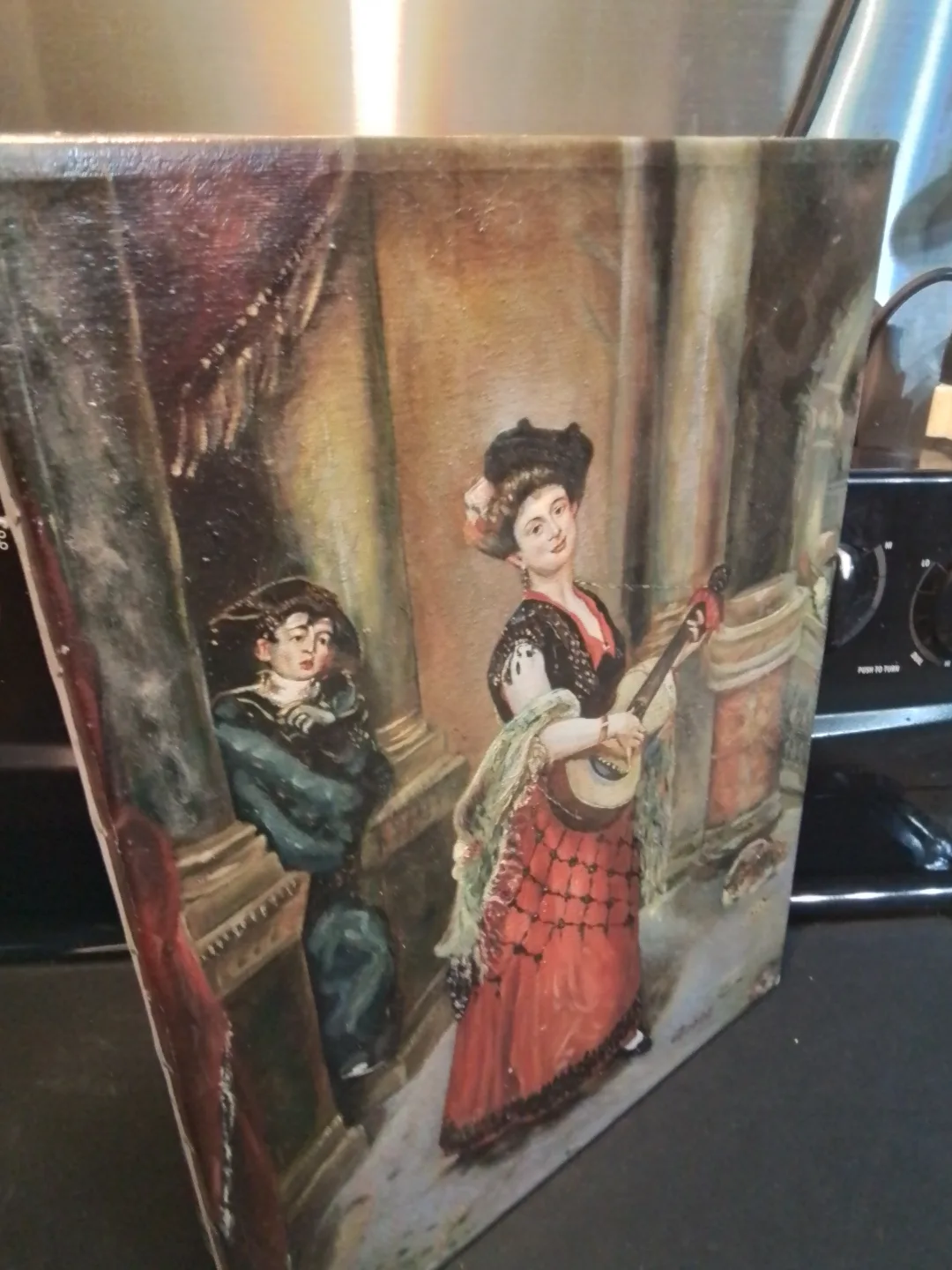 Goode Antique Painting Oil on Canvas image indicator(7)