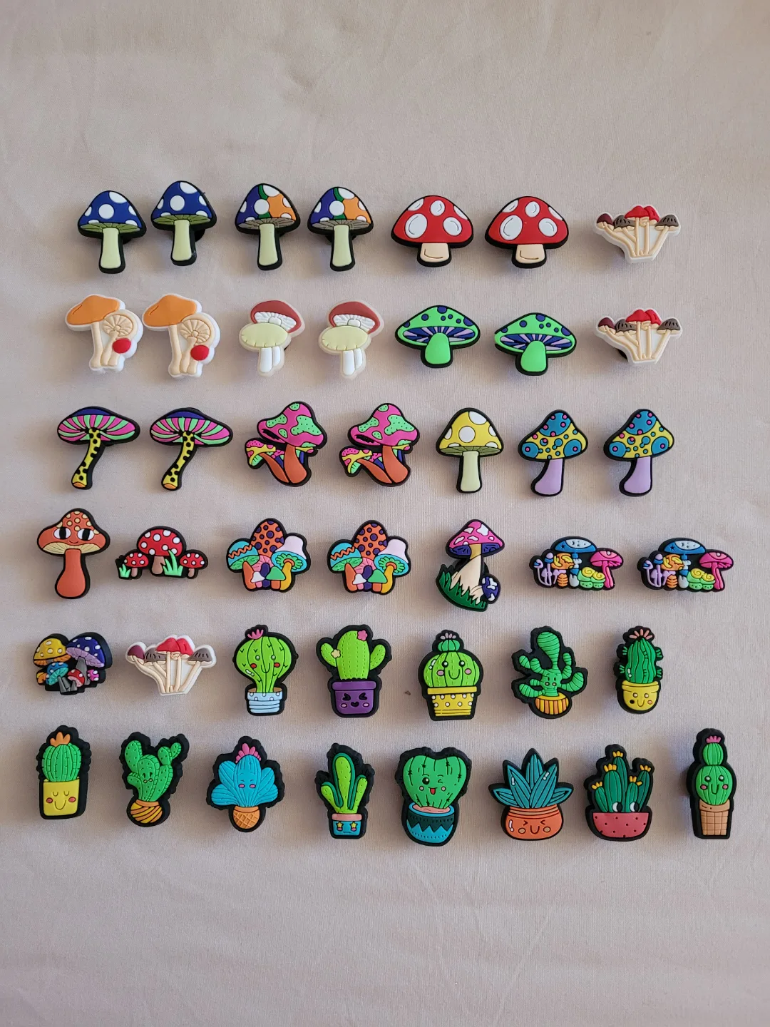 New crocs charms  Mushroom Cactus $1.25each thumbnail