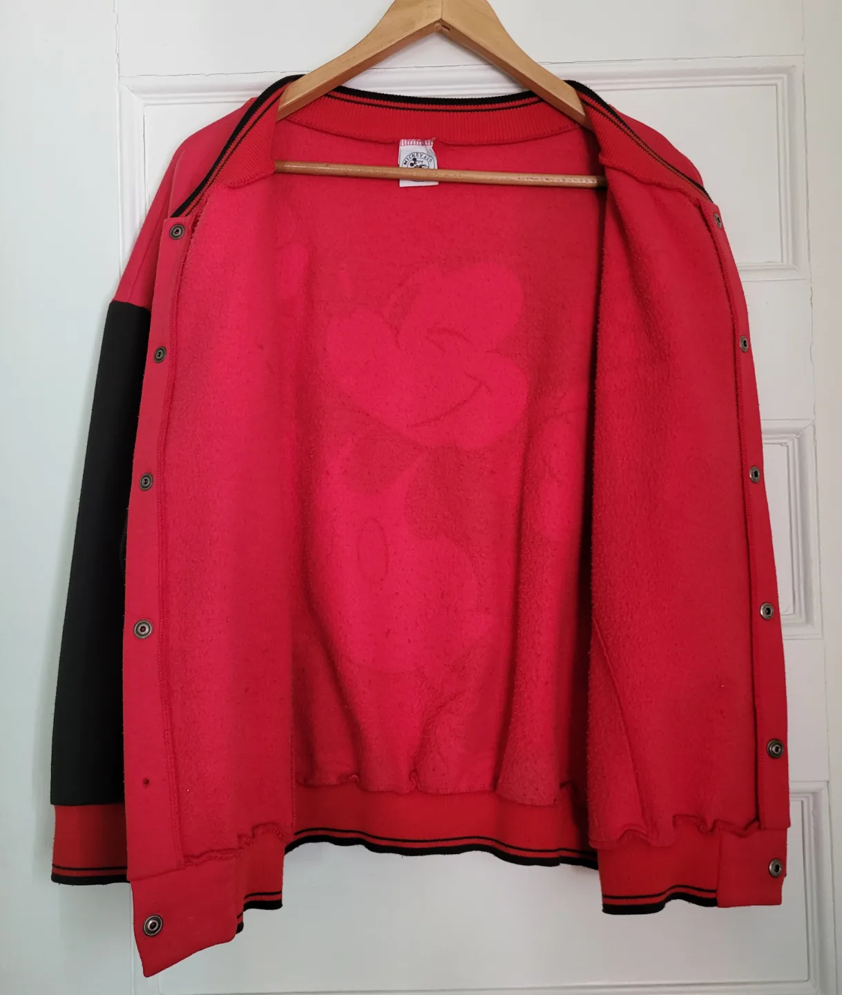 Vintage 90s Disney Varsity Fleece Jacket * Made in Canada * image indicator(8)