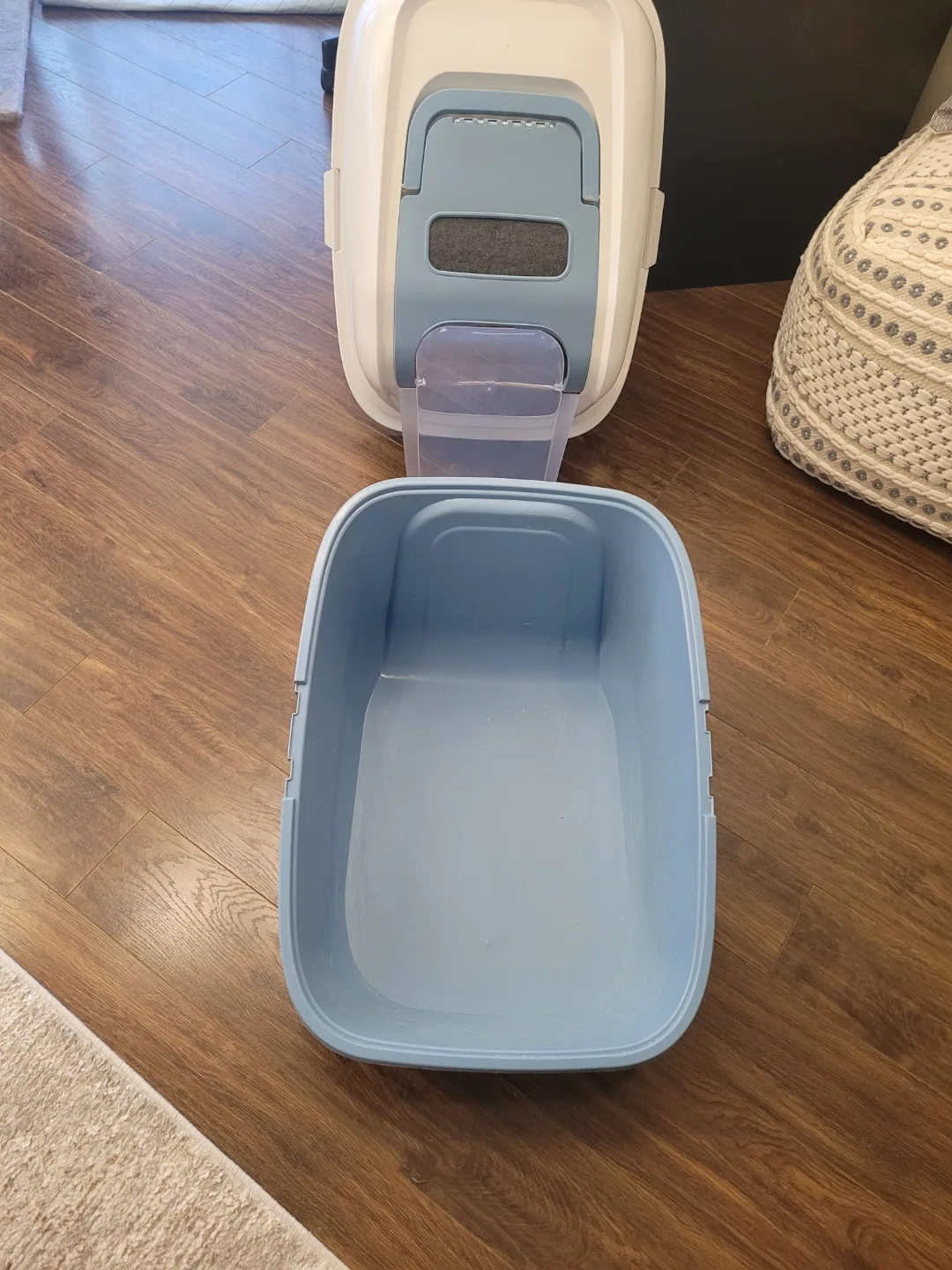 Enclosed Cat Litter Box with door&large scoop box image indicator(3)