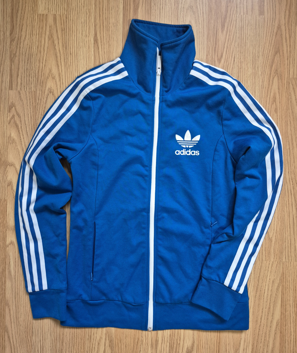 Adidas Women's Track Jacket - Size M - Bright Blue - photo 2