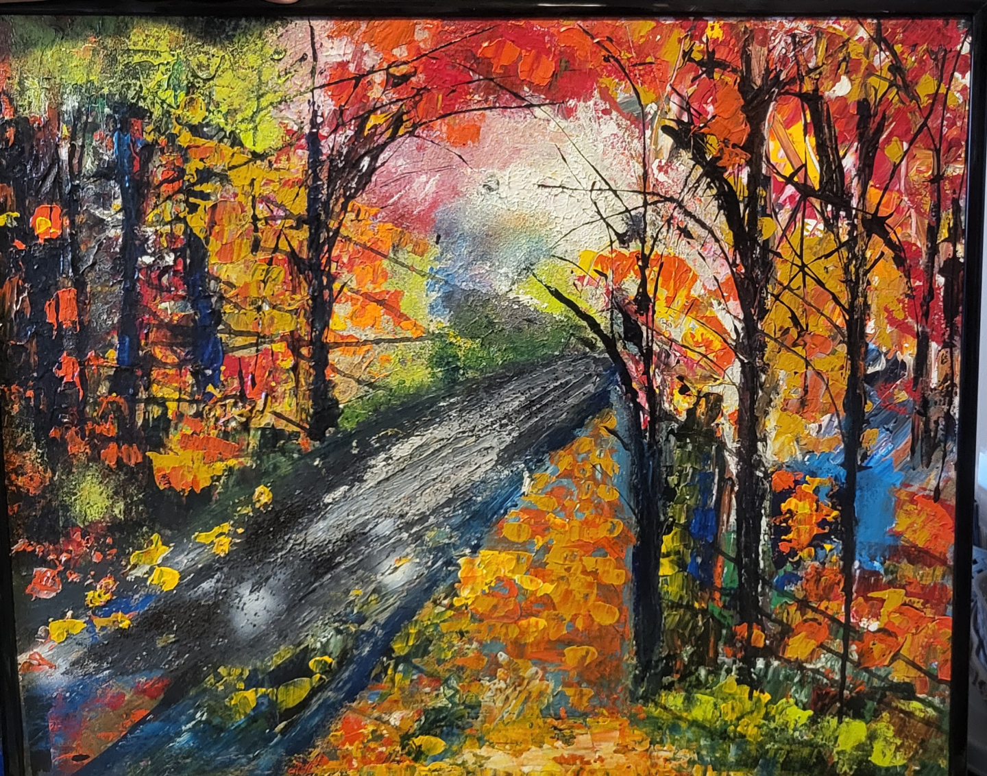 Set of 5 Original Autumn Landscape Paintings - photo 2