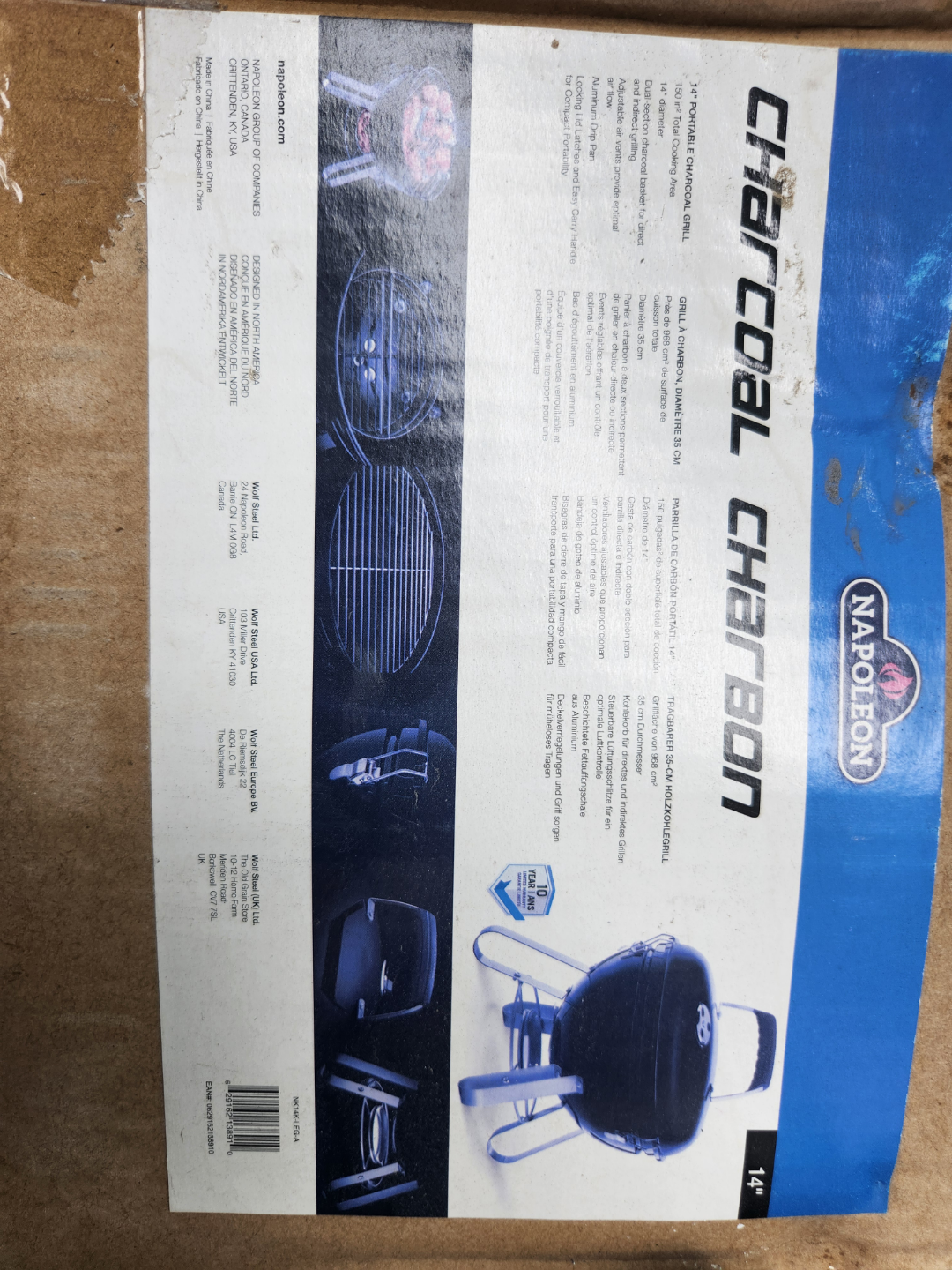 BBQ charcoal and 14" charcoal grill