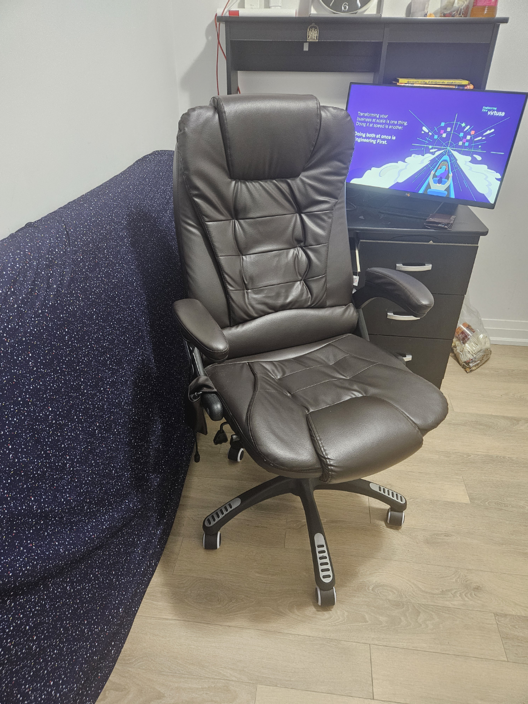Brown Leather Executive Office Chair