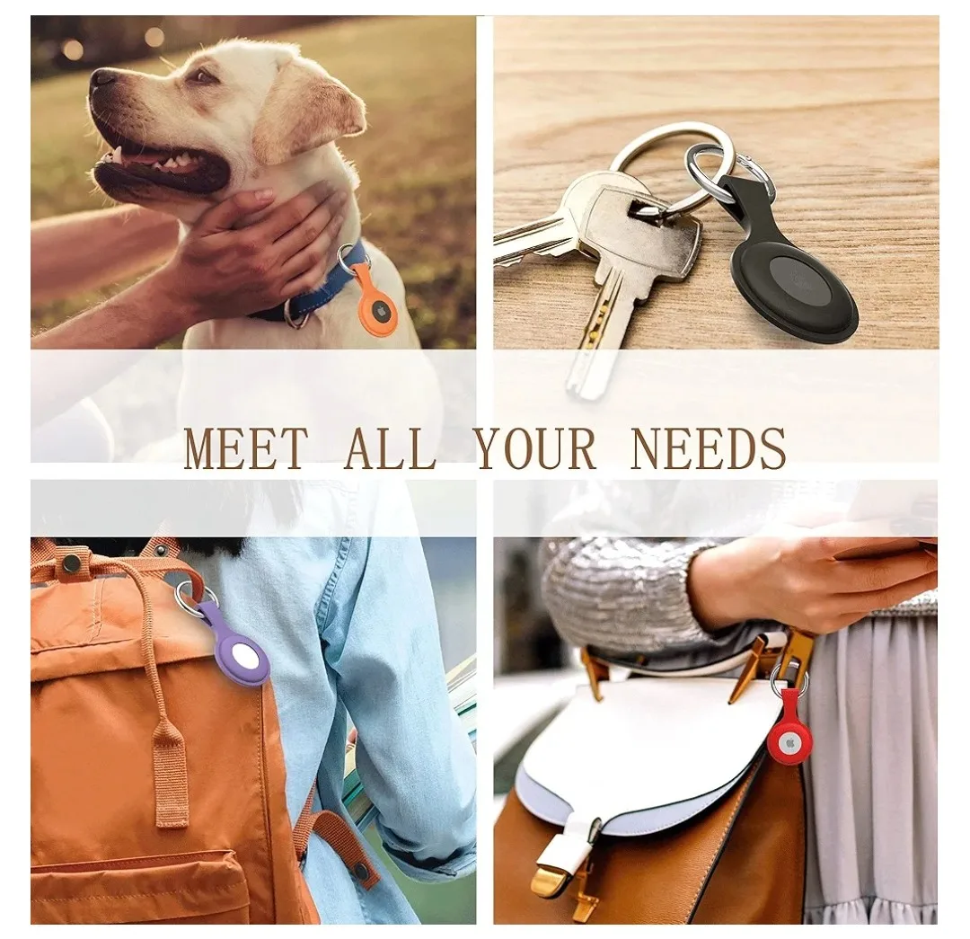 AirTag Keychain Holder - Silicone Protective Cover with Key Ring image indicator(6)