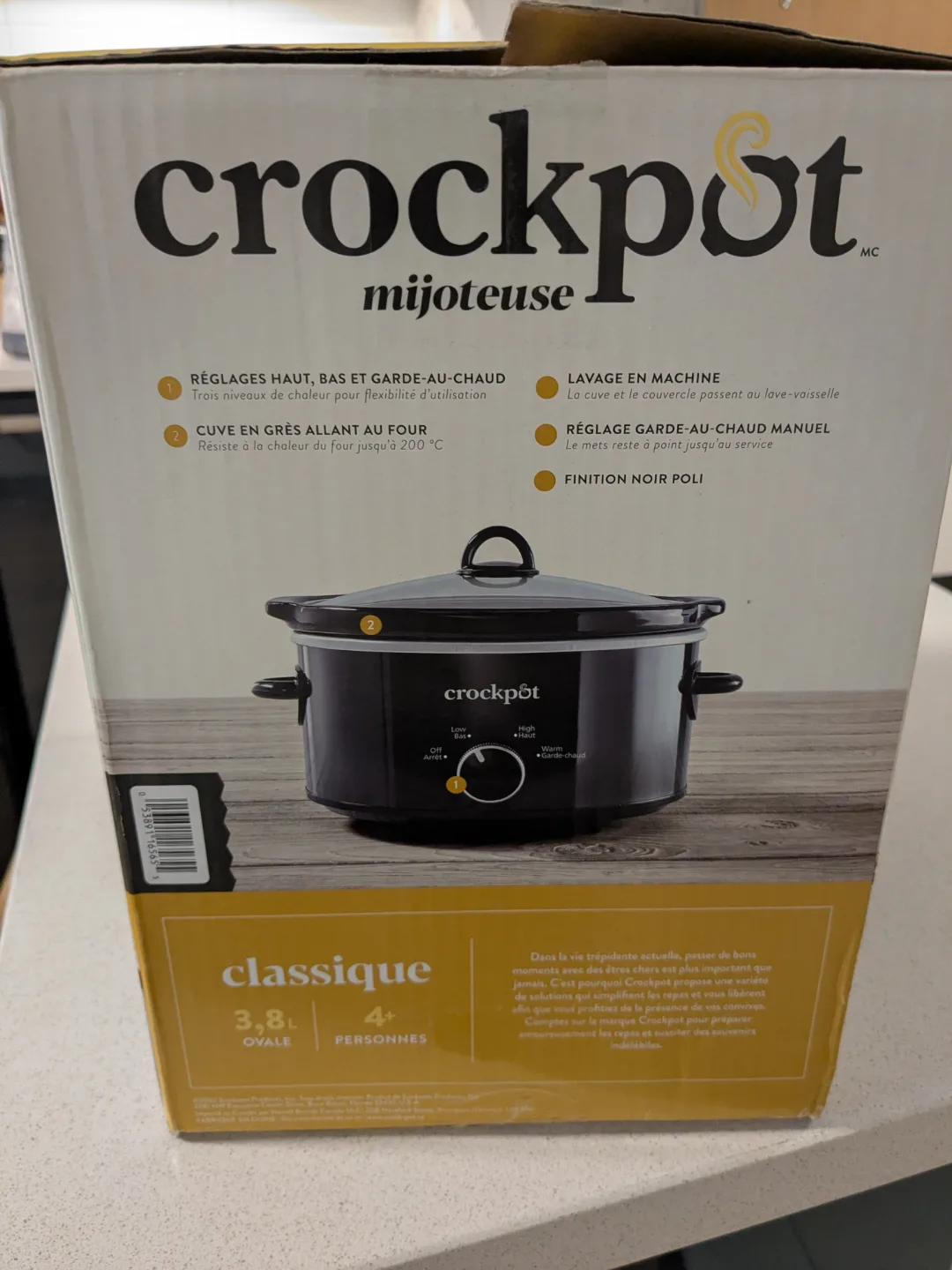 Crock-Pot 4-Quart Classic Slow Cooker - Black image indicator(2)