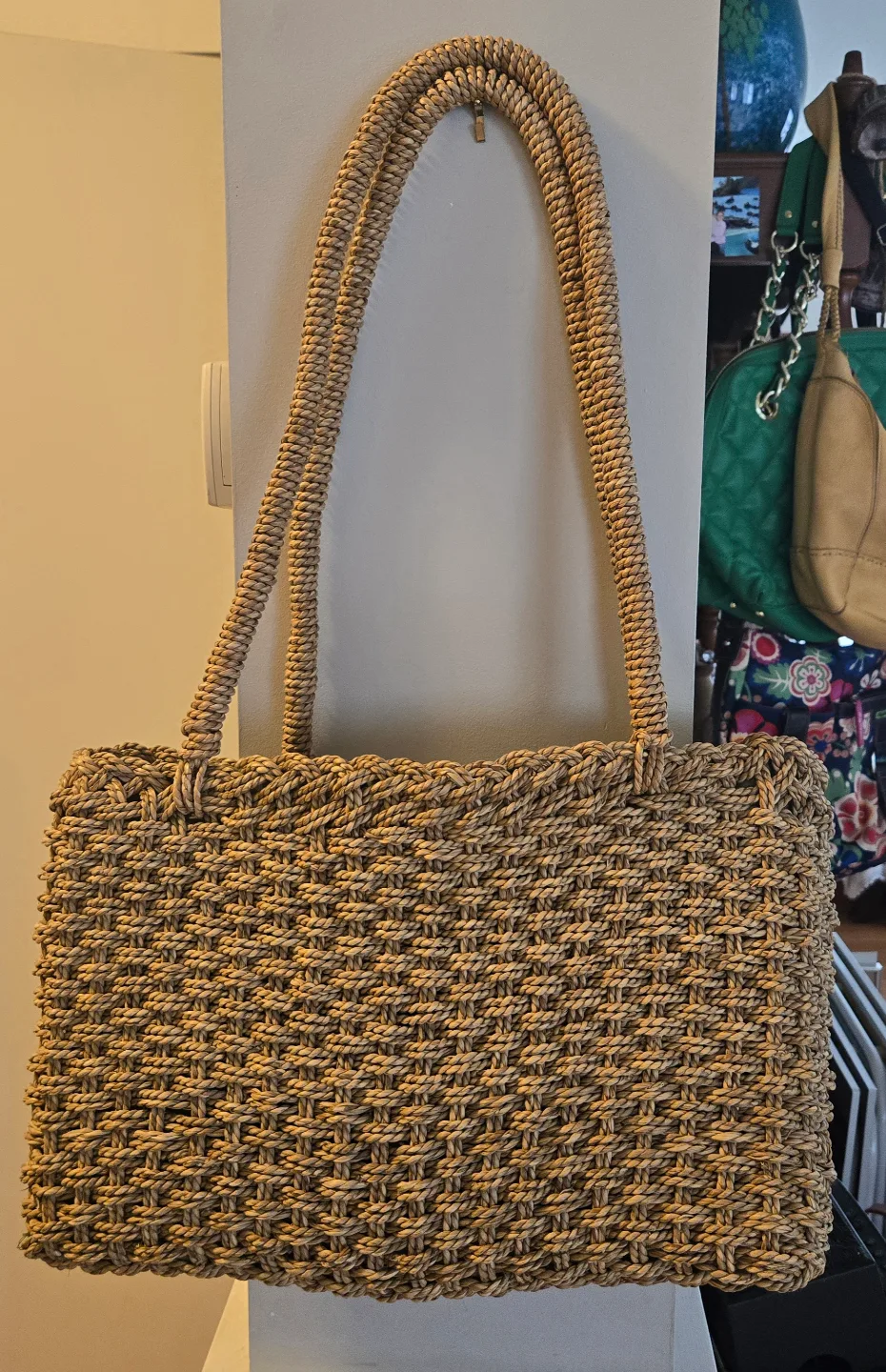 Gorgeous Jute Purse 16" W x 10" D thumbnail