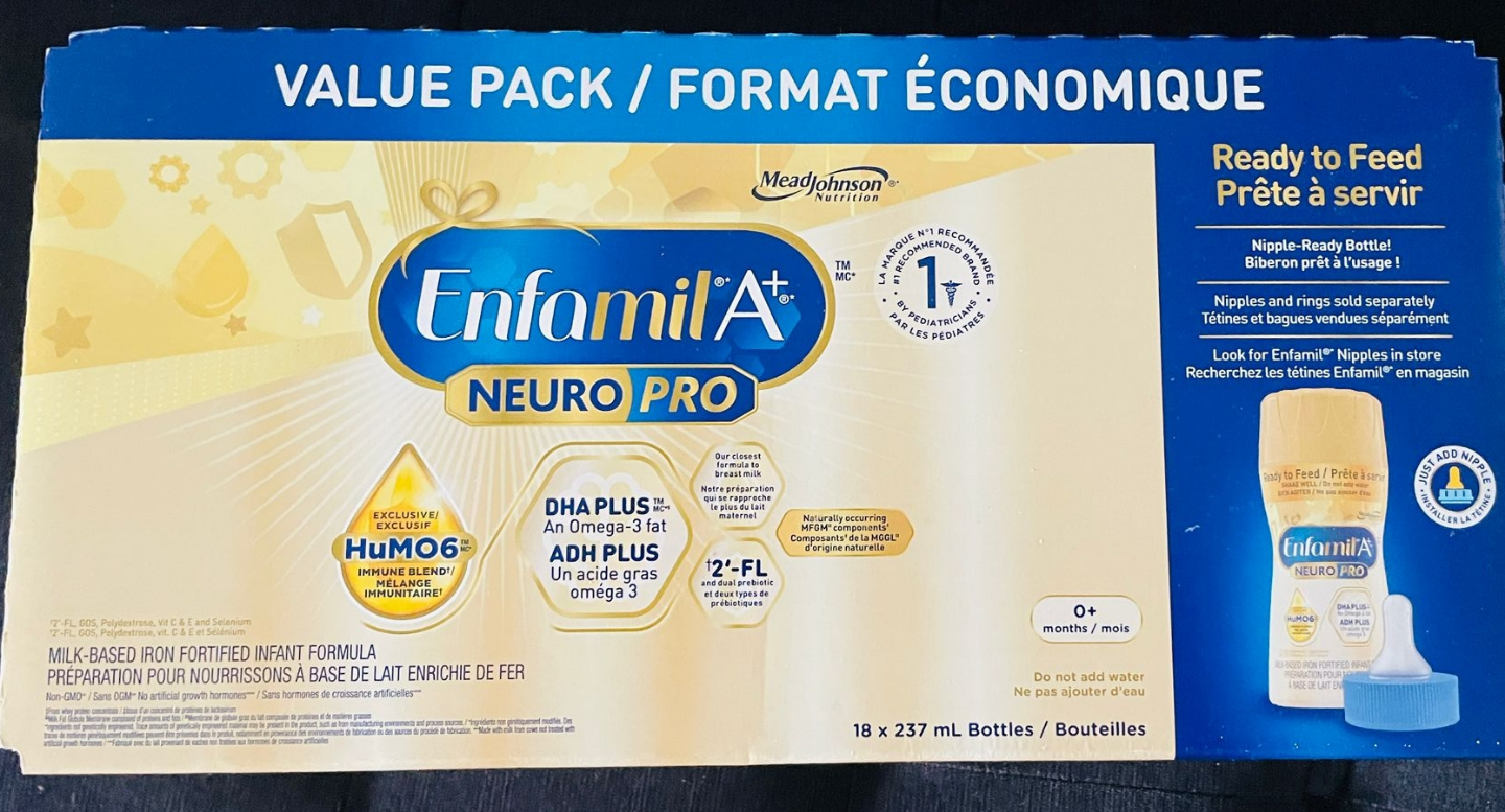 Enfamil A+ Neuro Pro Ready-to-Feed Infant Formula (18 x 237ml)