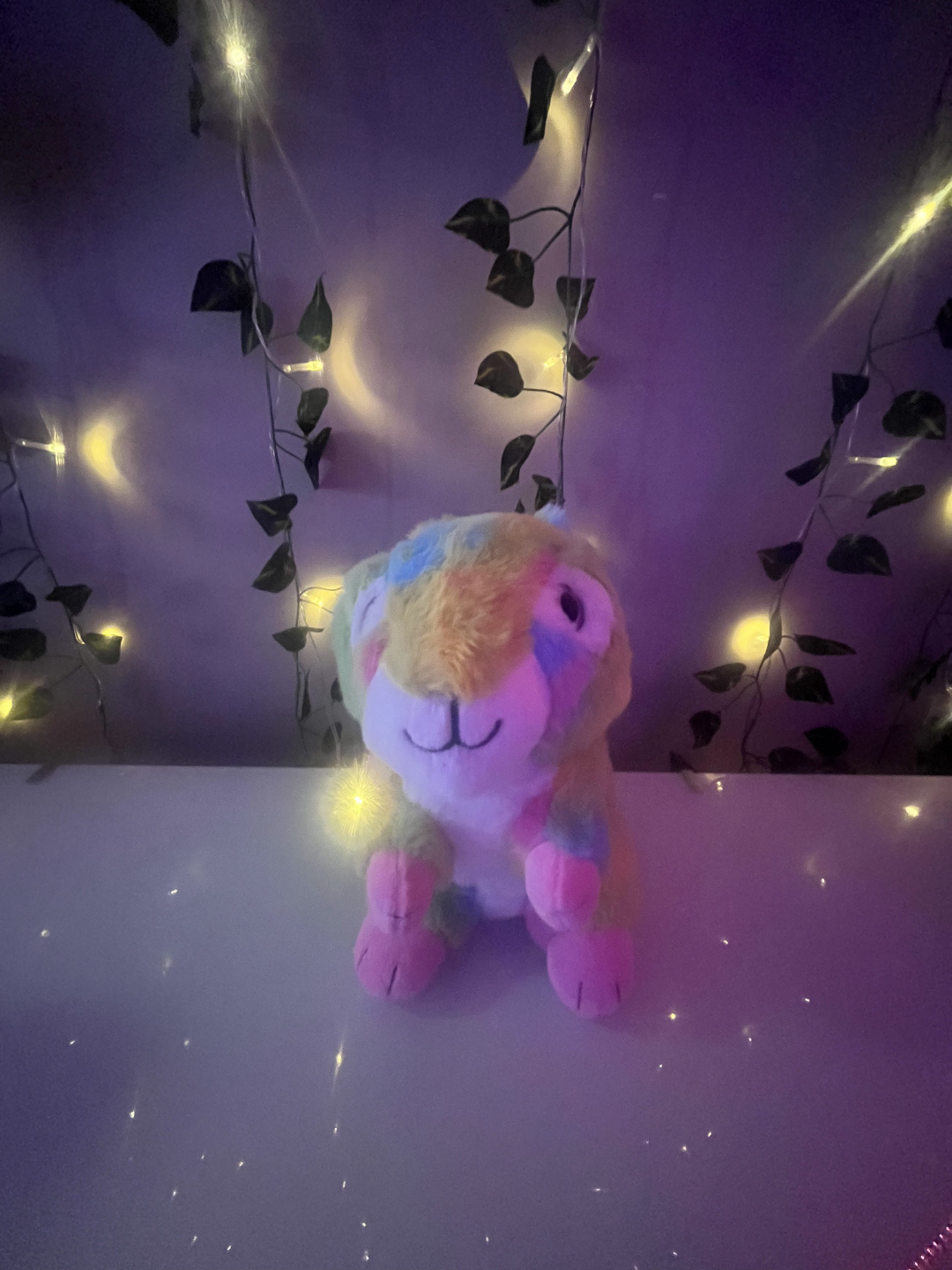 Rainbow Tie-Dye Squirrel Plush Toy