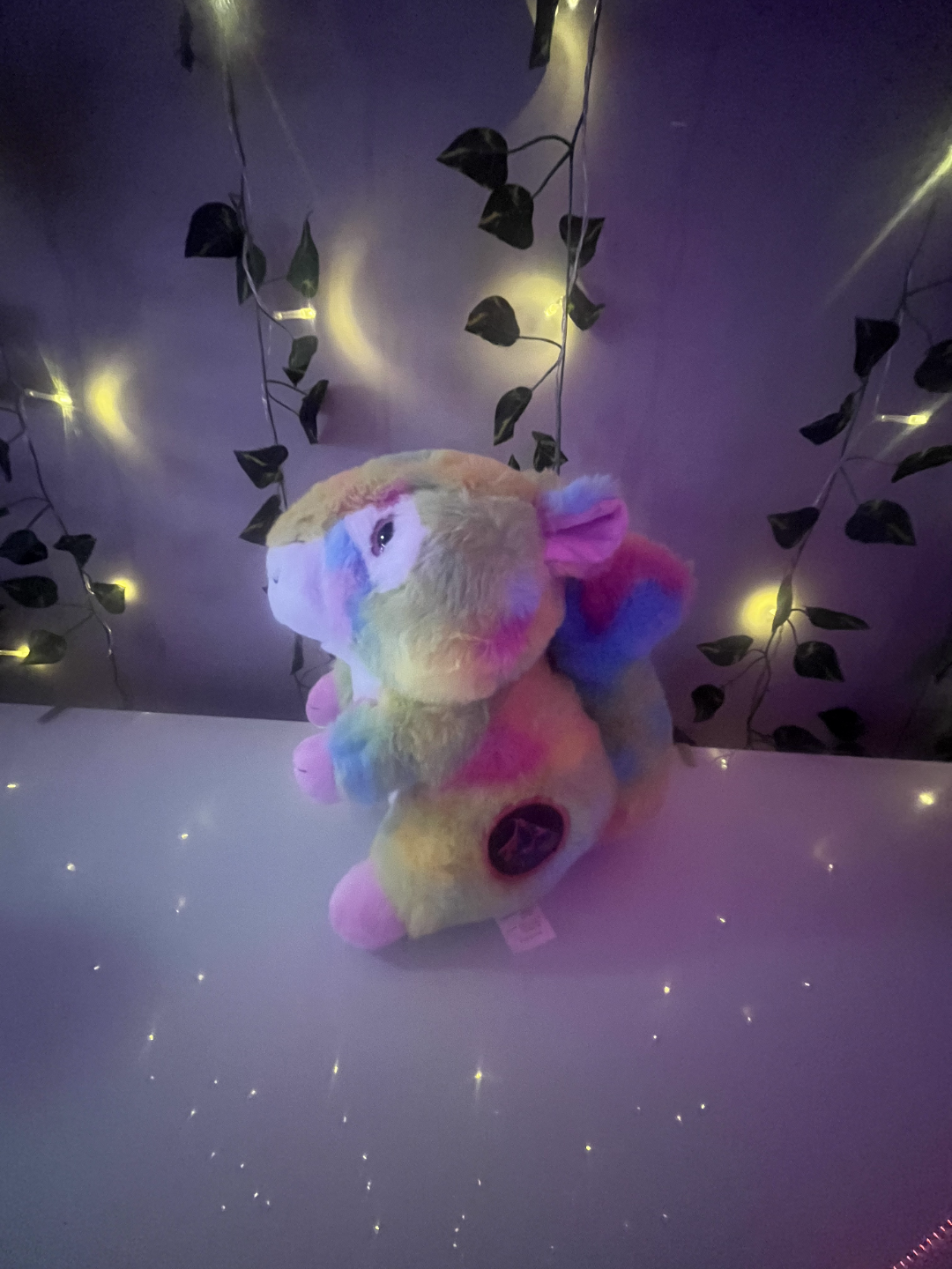 Rainbow Tie-Dye Squirrel Plush Toy - photo 2