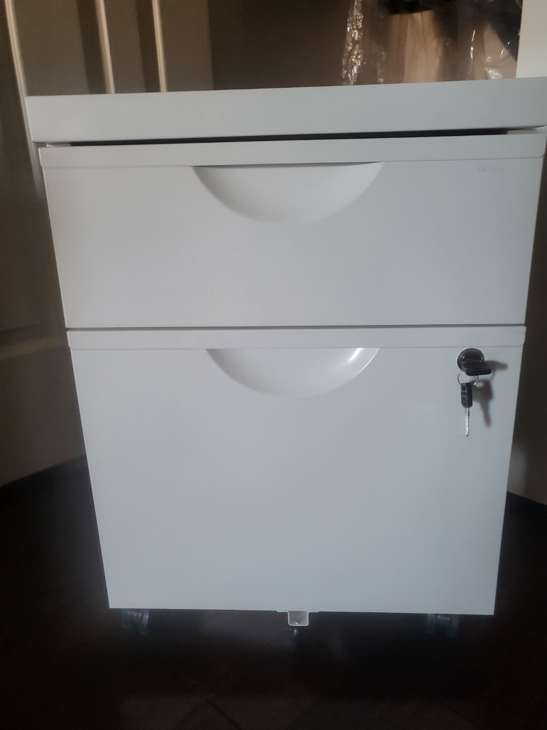 ikea White Two-Drawer Filing Cabinet