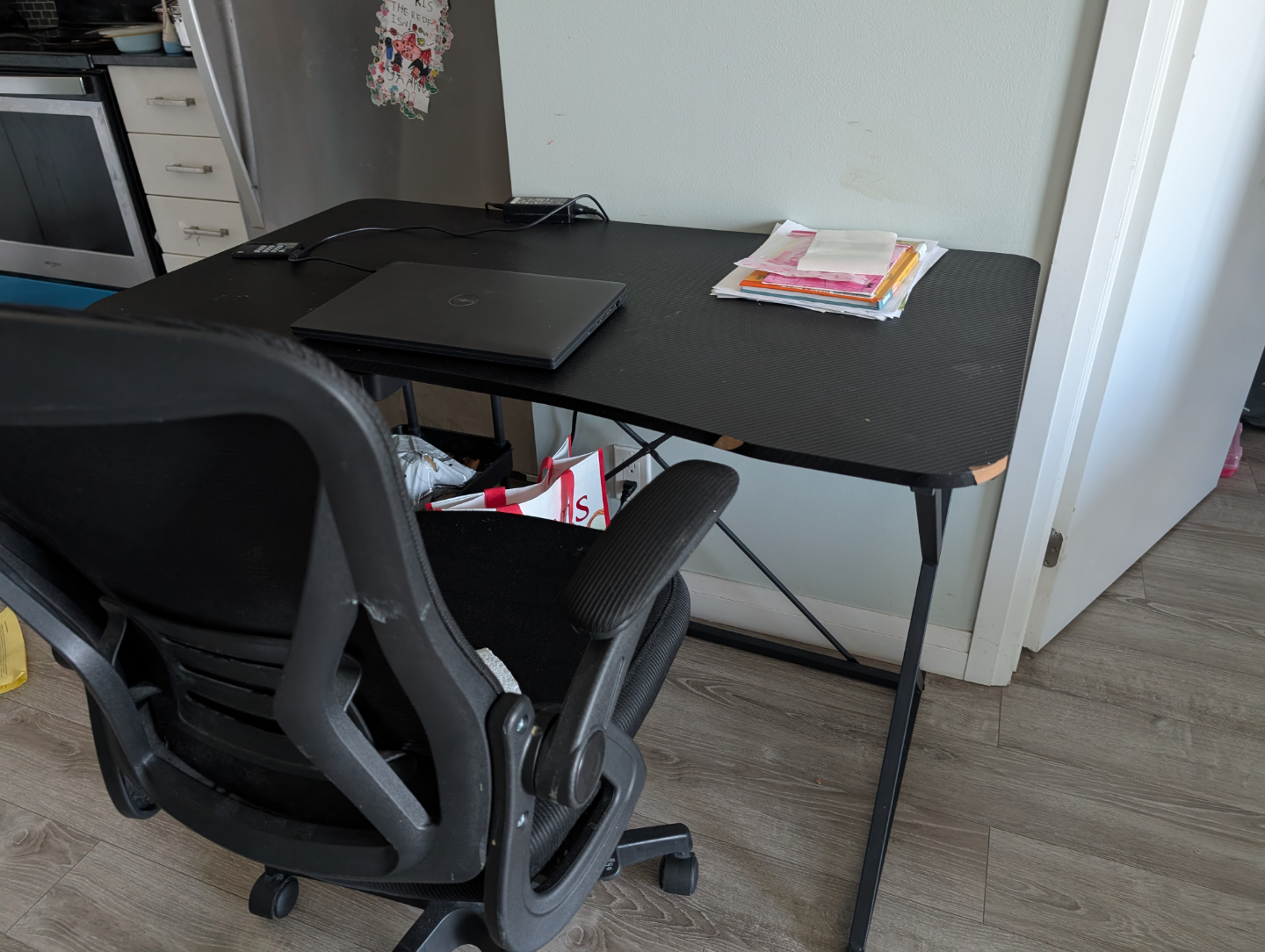 Black Computer Desk and Office Chair - photo 4