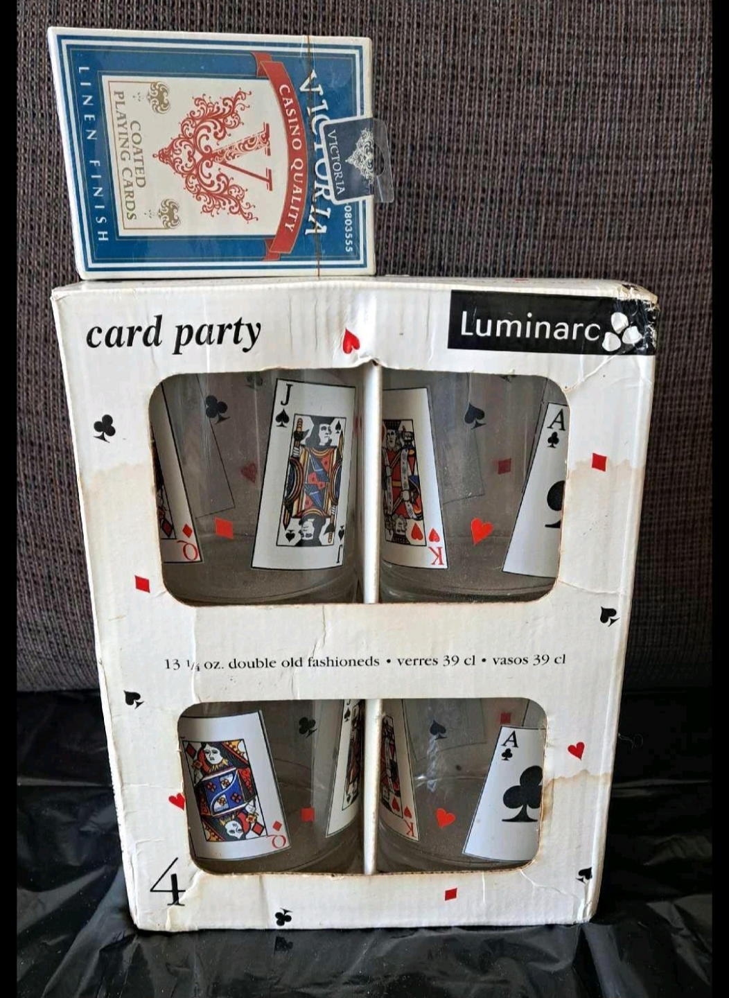 Luminarc Card Party Glasses