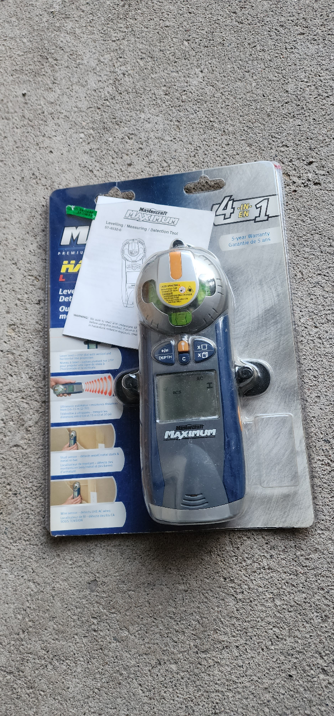 Mastercraft Maximum 4-in-1 Laser Measuring Tool - New in Box
