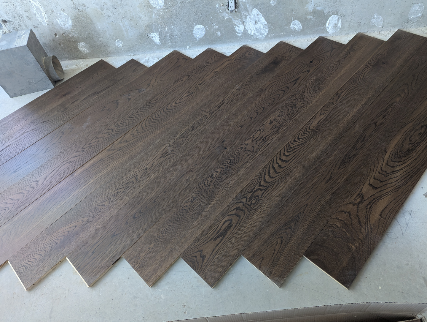 FREE engineered hardwood flooring WITH TONGUE SIDE TRIMMED OFF - photo 3