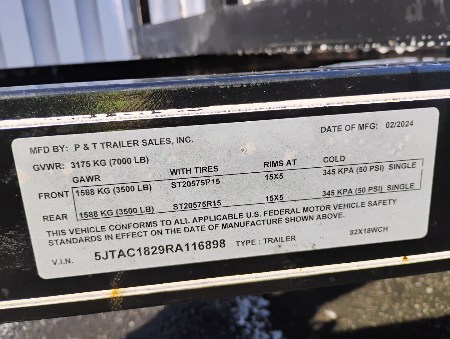 P & T Trailer Sales Utility Trailer - 7000lb Capacity - photo 2