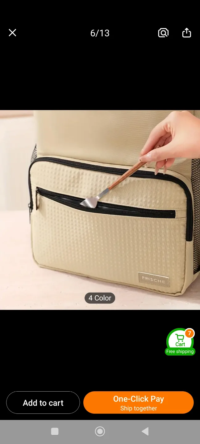 New Frische Insulated Lunch Backpack - Large Capacity Cooler Bag image indicator(4)