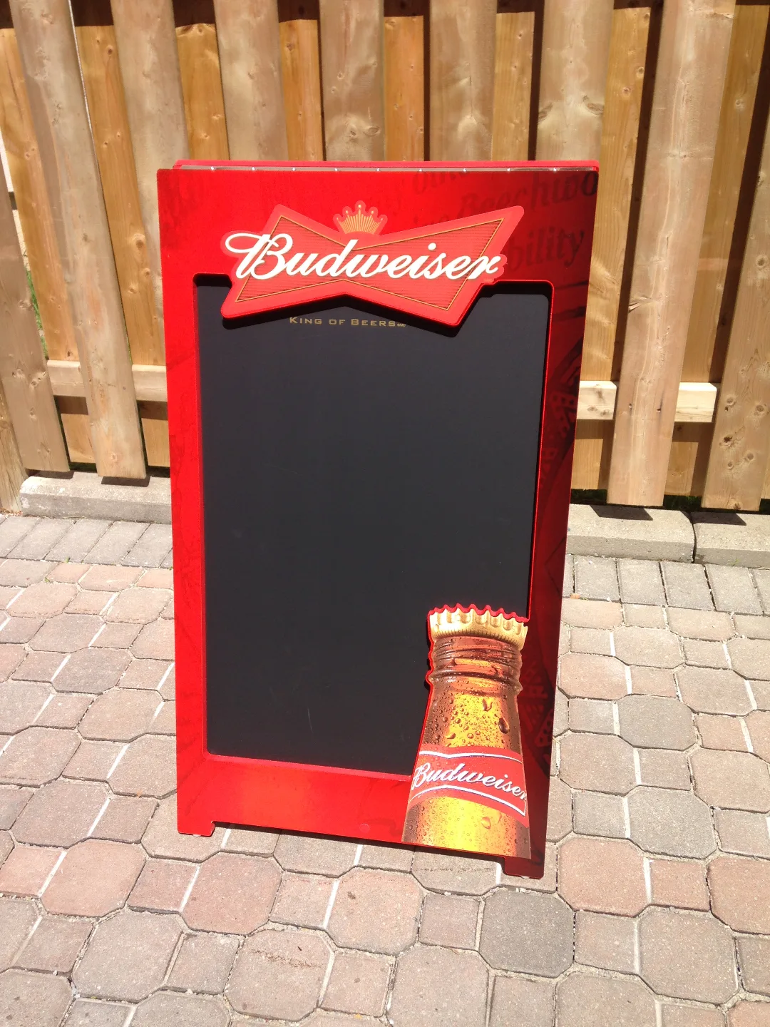 🧡 NEW Budweiser A-Frame Chalkboard Sign 💛 thumbnail